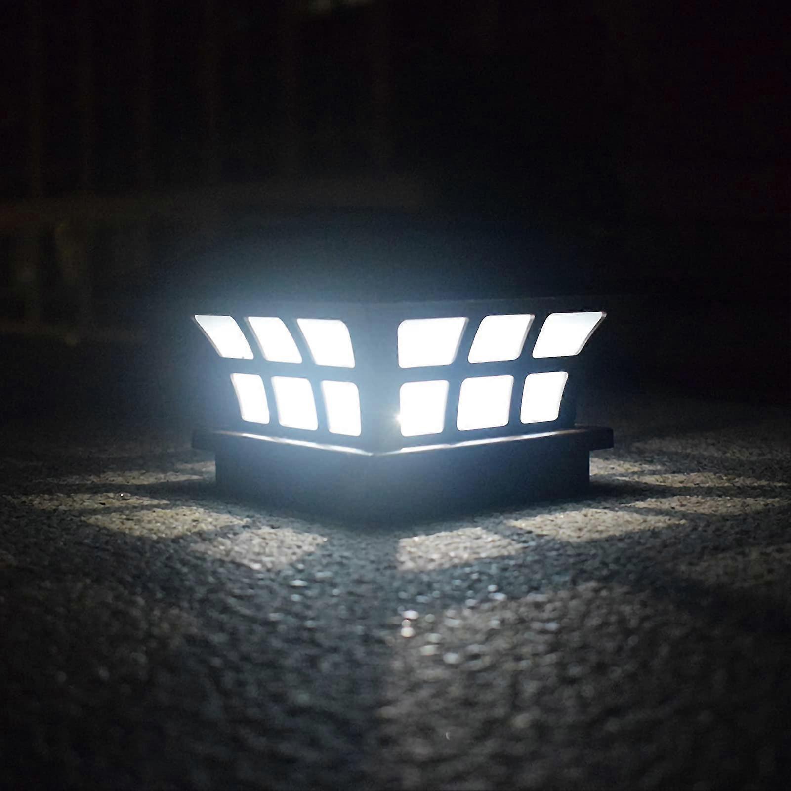 Solar Post Lights For Fence Posts, Solar Powered Post Cap Lights, Deck Post Lights, Outdoor Garden White Light