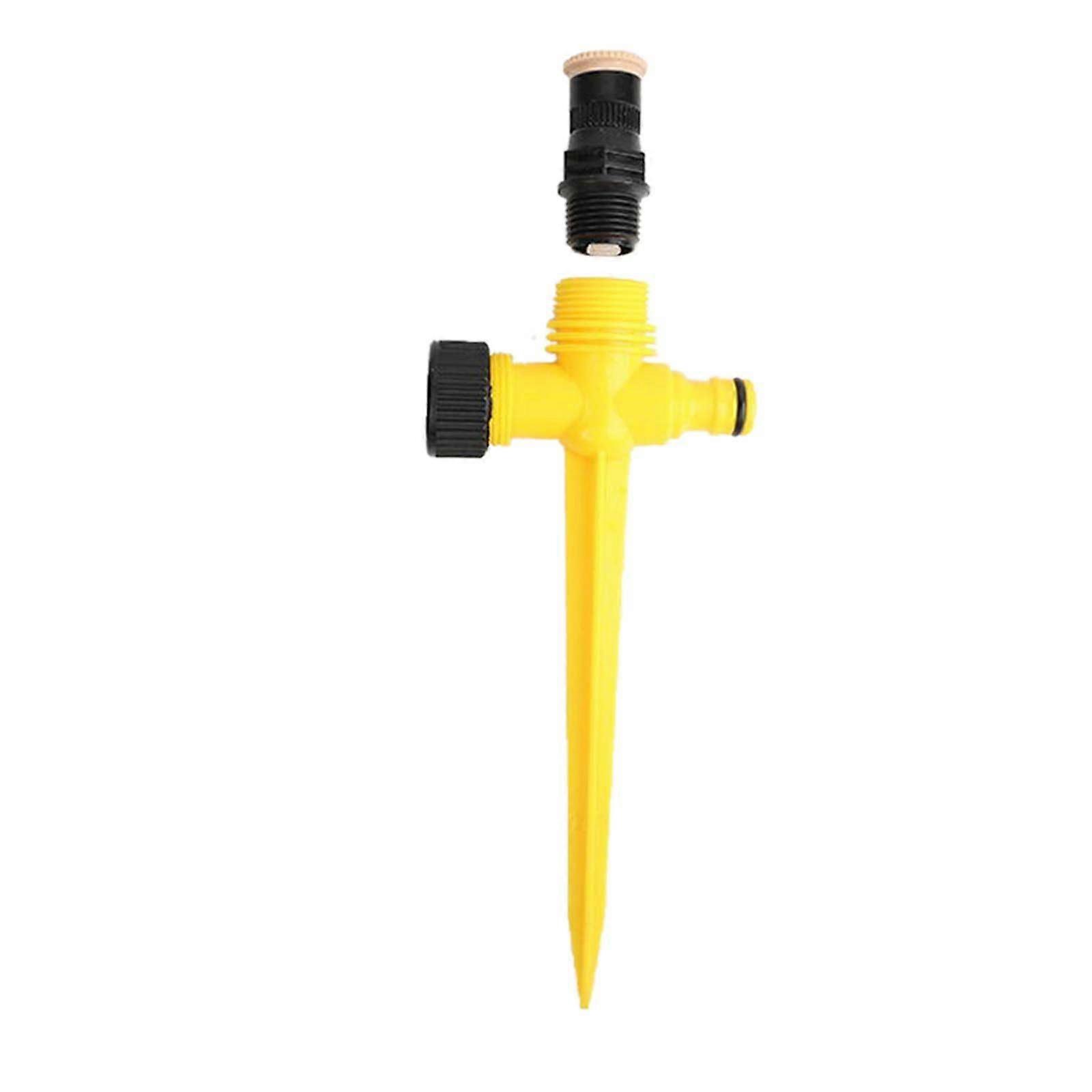 Garten Sprinkler Automatic Rotating, Sprinkler for Garden Irrigation (Yellow)