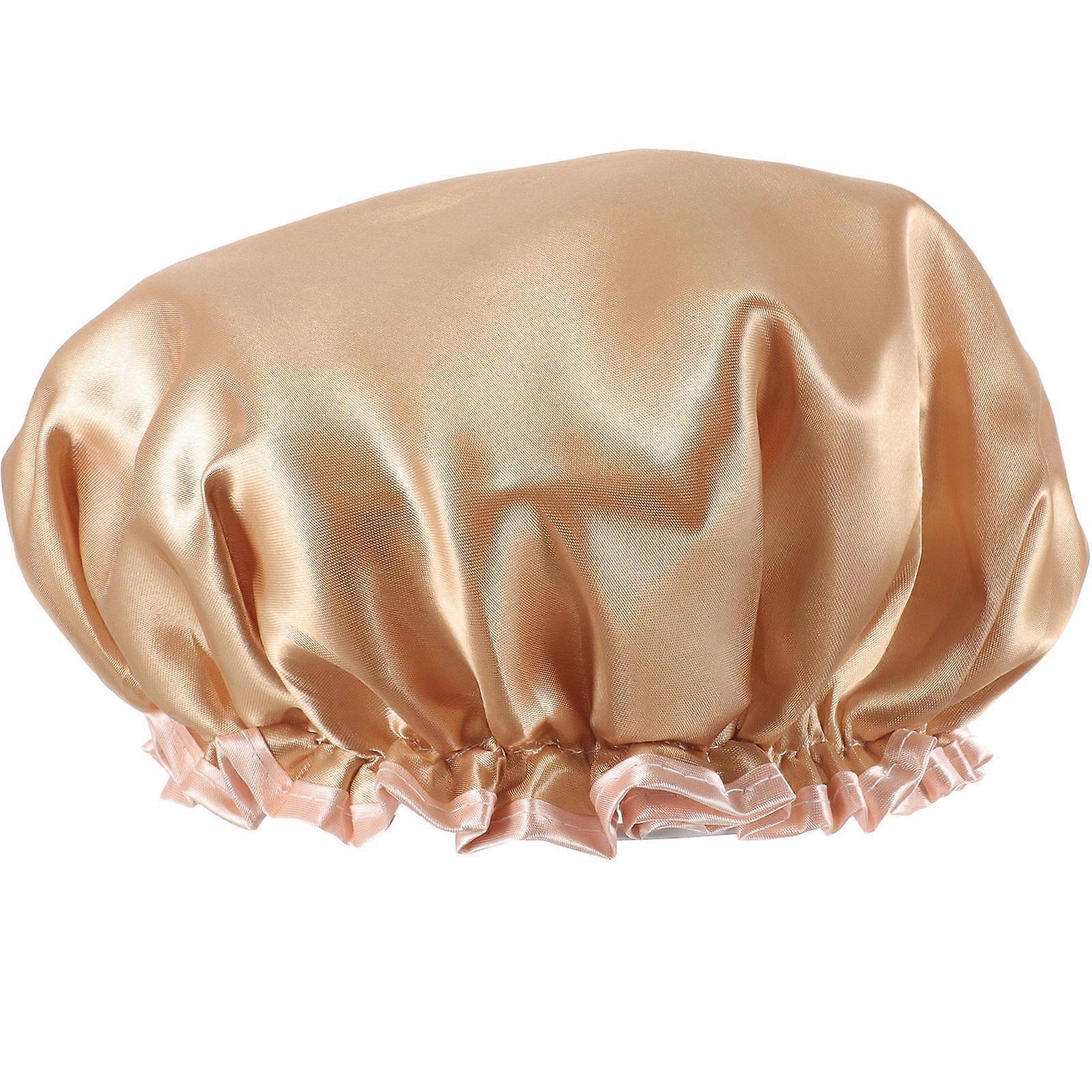 Thickened Reusable Shower Cap for Women – Elastic Design for Long Curly Hair, Spa, Sauna, and Cooking Use