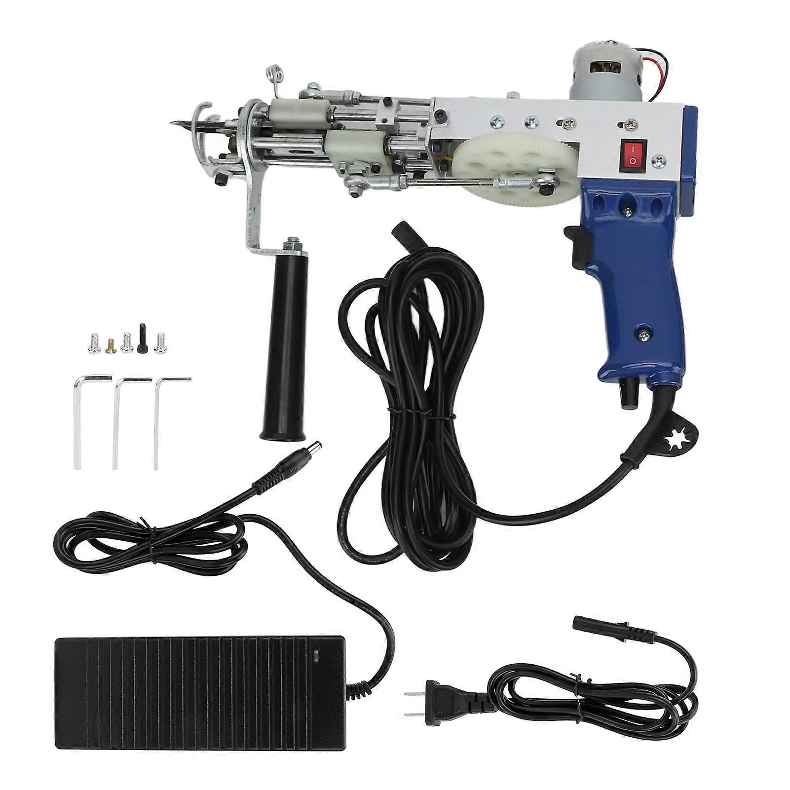 Tufting Guns Kit Adjust Speed Height Electric Carpet Weaving Flocking Machine for DIY Rug 110‑
