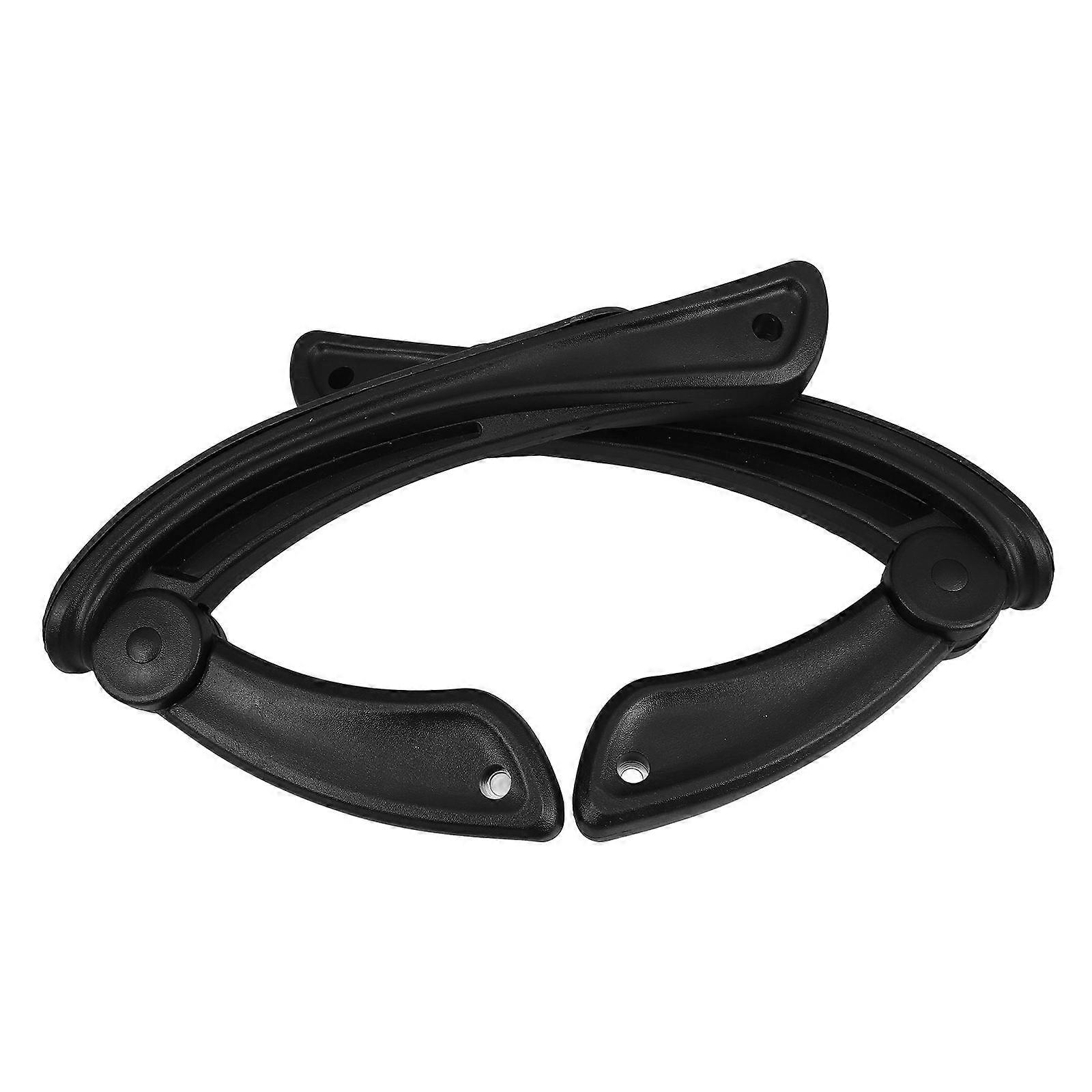 Plastic Armrest Replacement Daily Use Chair Part Ergonomic Support Home Use Curved Design 1 Pair