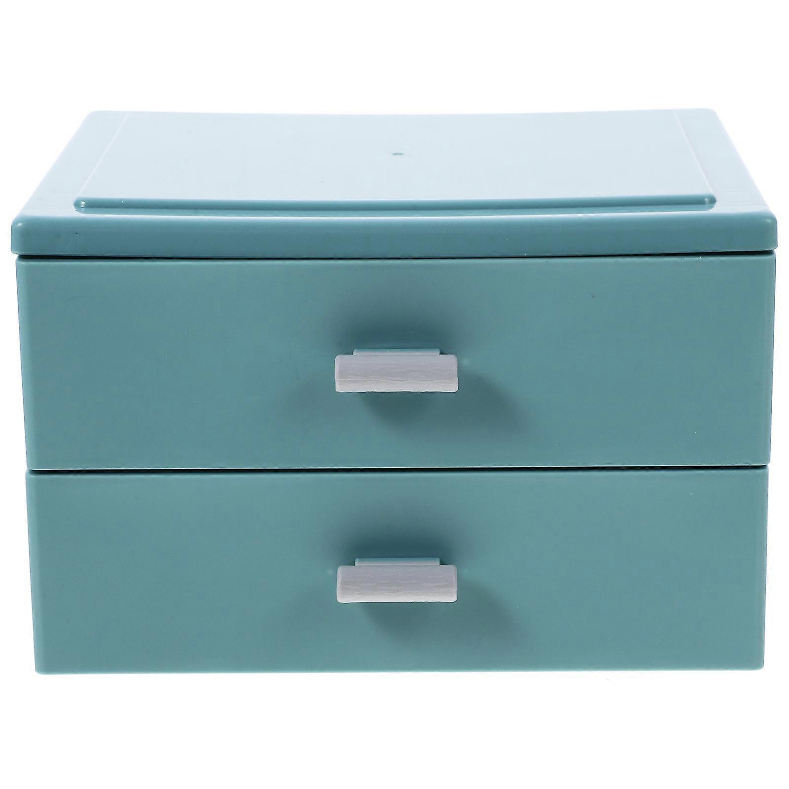 Blue Desktop Drawer Cabinet – Stylish Multi Functional Storage Organizer for Office Supplies, Pens & Stationery, Space Saving & Easy to Clean Design