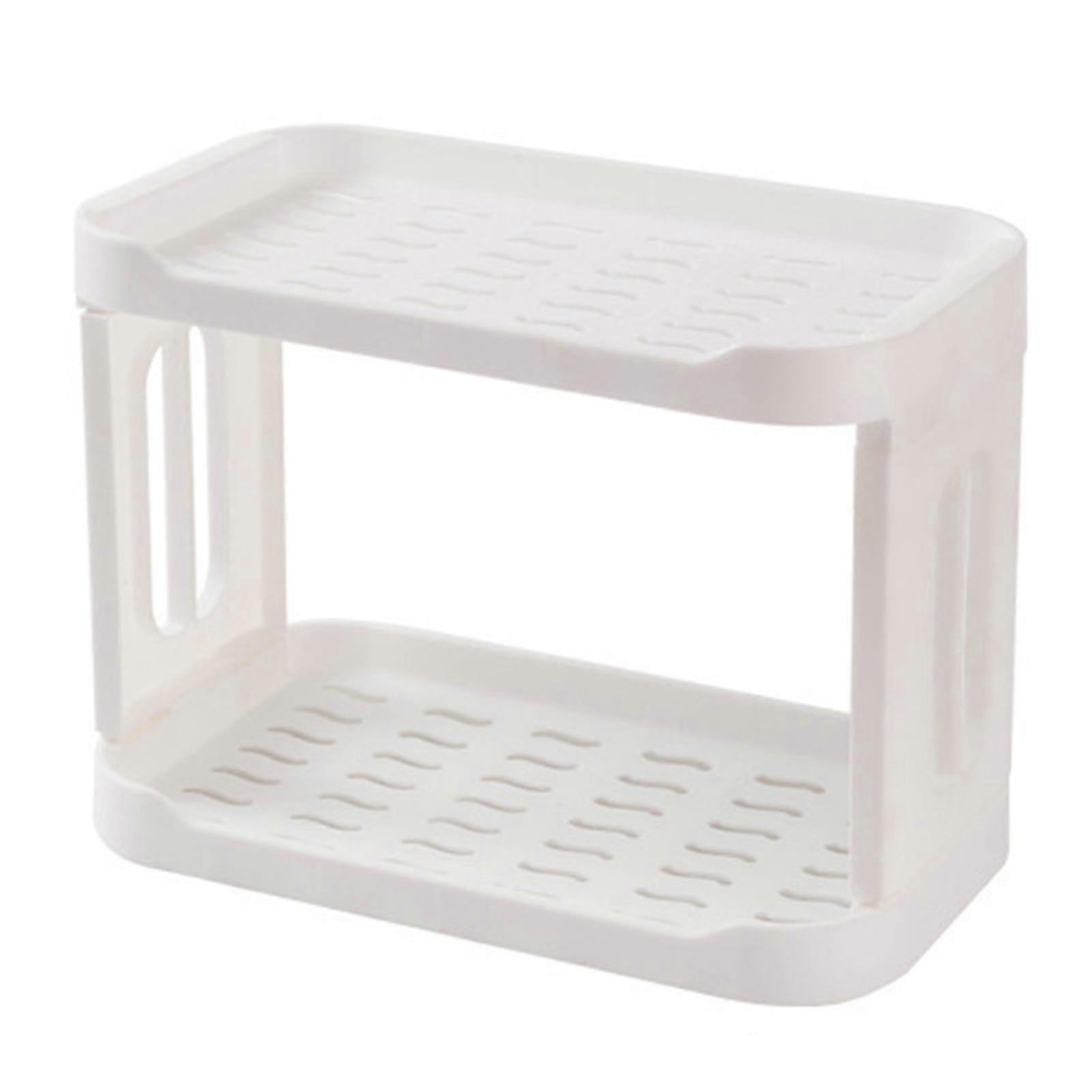 Desktop Double-Layer Shelf Stylish Multifunctional Strong Load-Bearing Capacity Storage Rack for Organizing Small Items Paper Towels