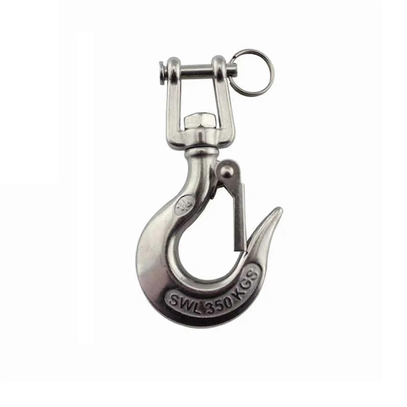 Crane Chain Hook Release Trigger, Stainless Steel 304, 650 kg, Swivel Lifting Hook