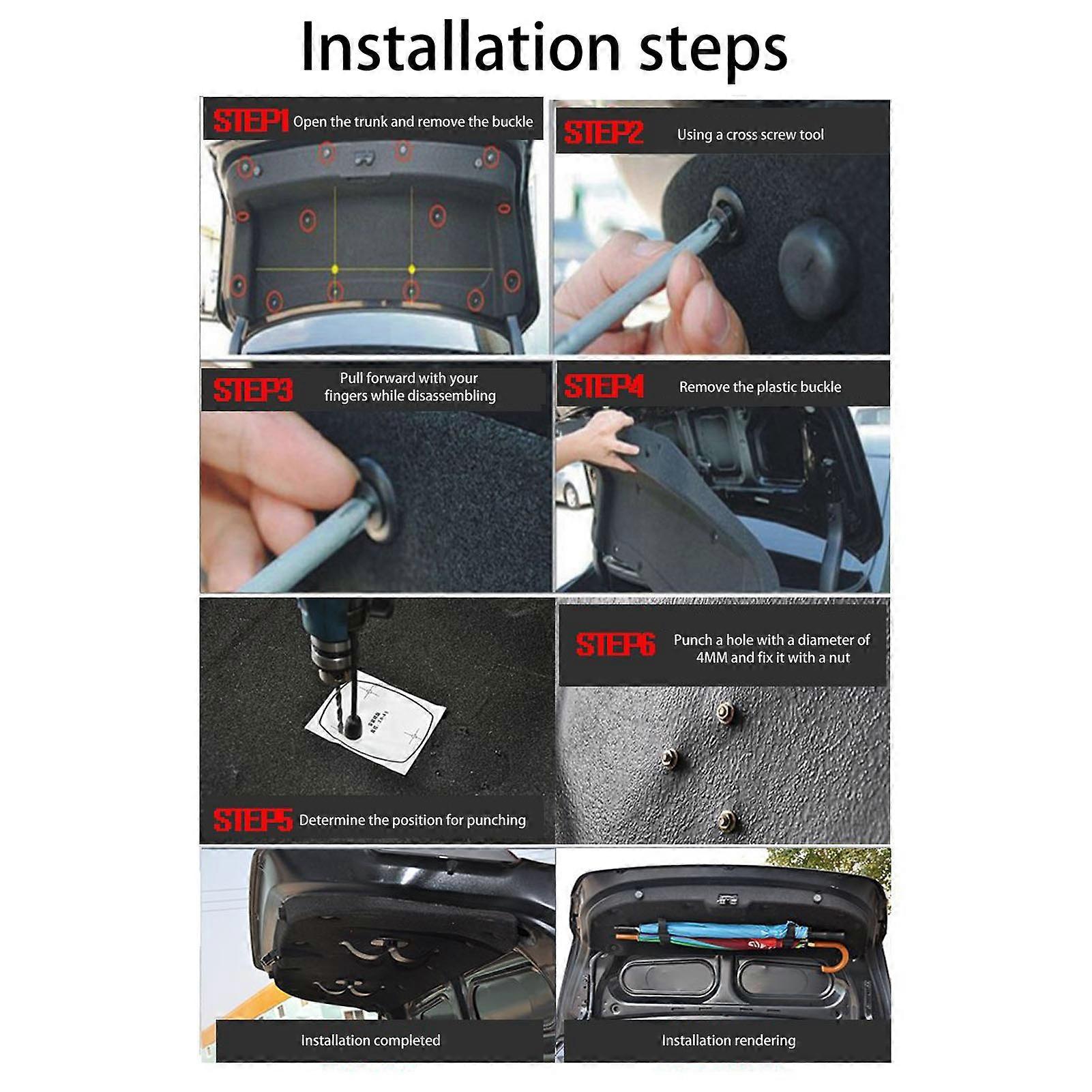 Car Trunk Mounting Bracket Umbrella Holder Clip Hook