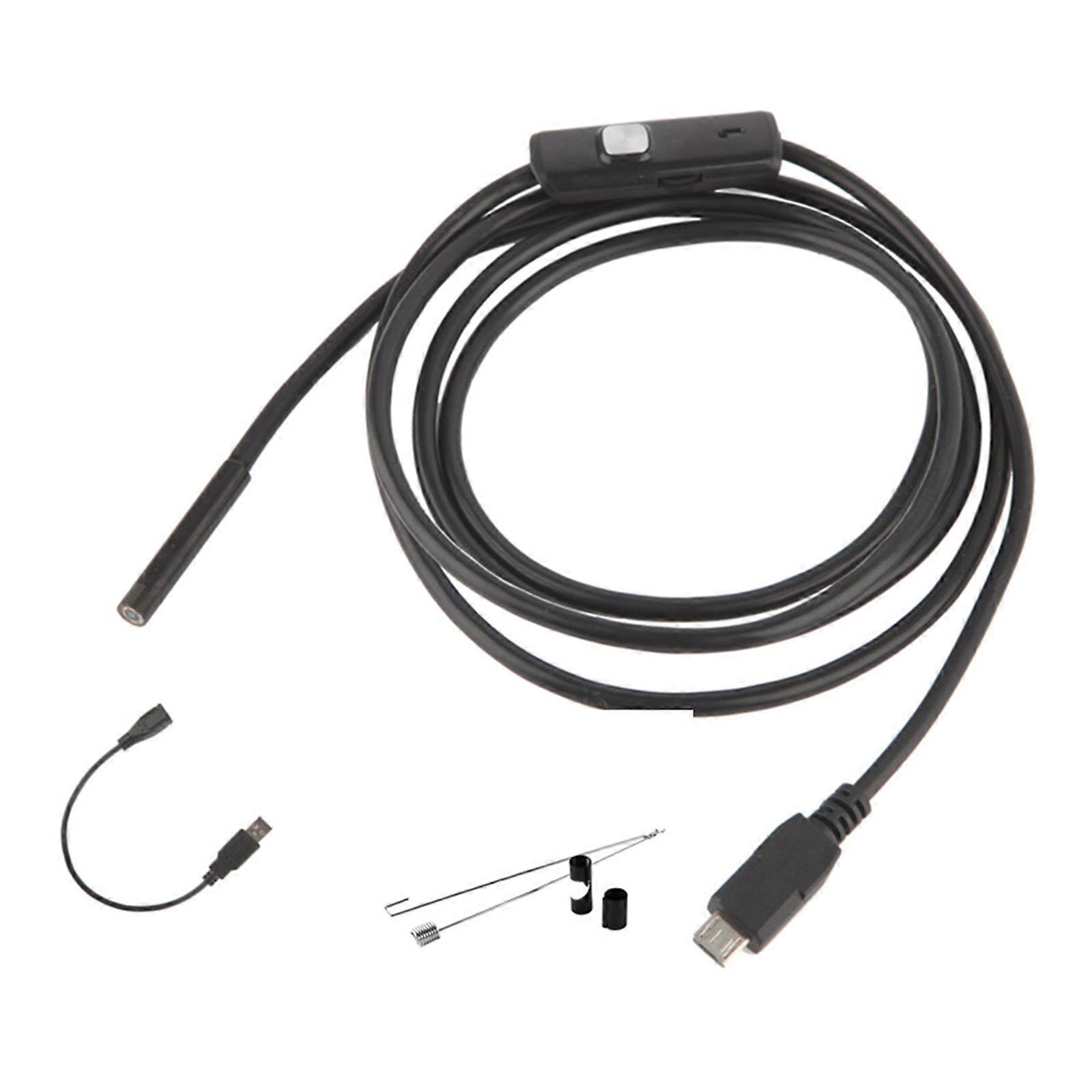 Industrial Endoscope, Borescope Inspection Camera, IP67 Waterproof Camera, Sewer Camera with 6 LED Light Multicolor