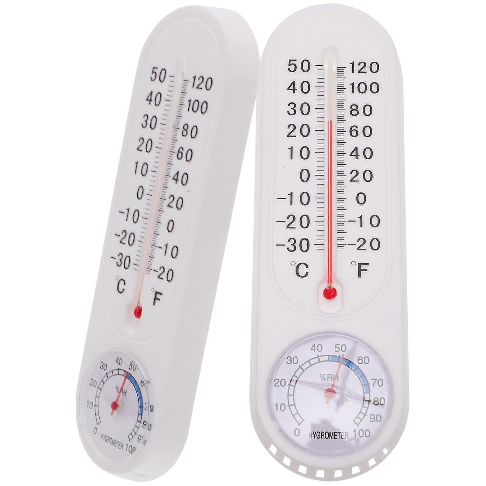 Indoor Environment Monitoring Hygrothermograph Thermometer Humidity Meter For Office High-precision Sensors 22.5x6.5cm 2Pack