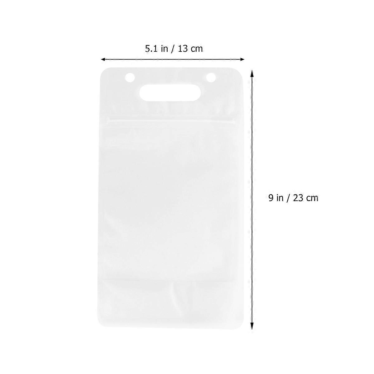 Juice Pouches Clear Beverage Bag Rectangular Shape Drink Container For Cafes And Bars 23x13 CM Portable Storage 30Pcs
