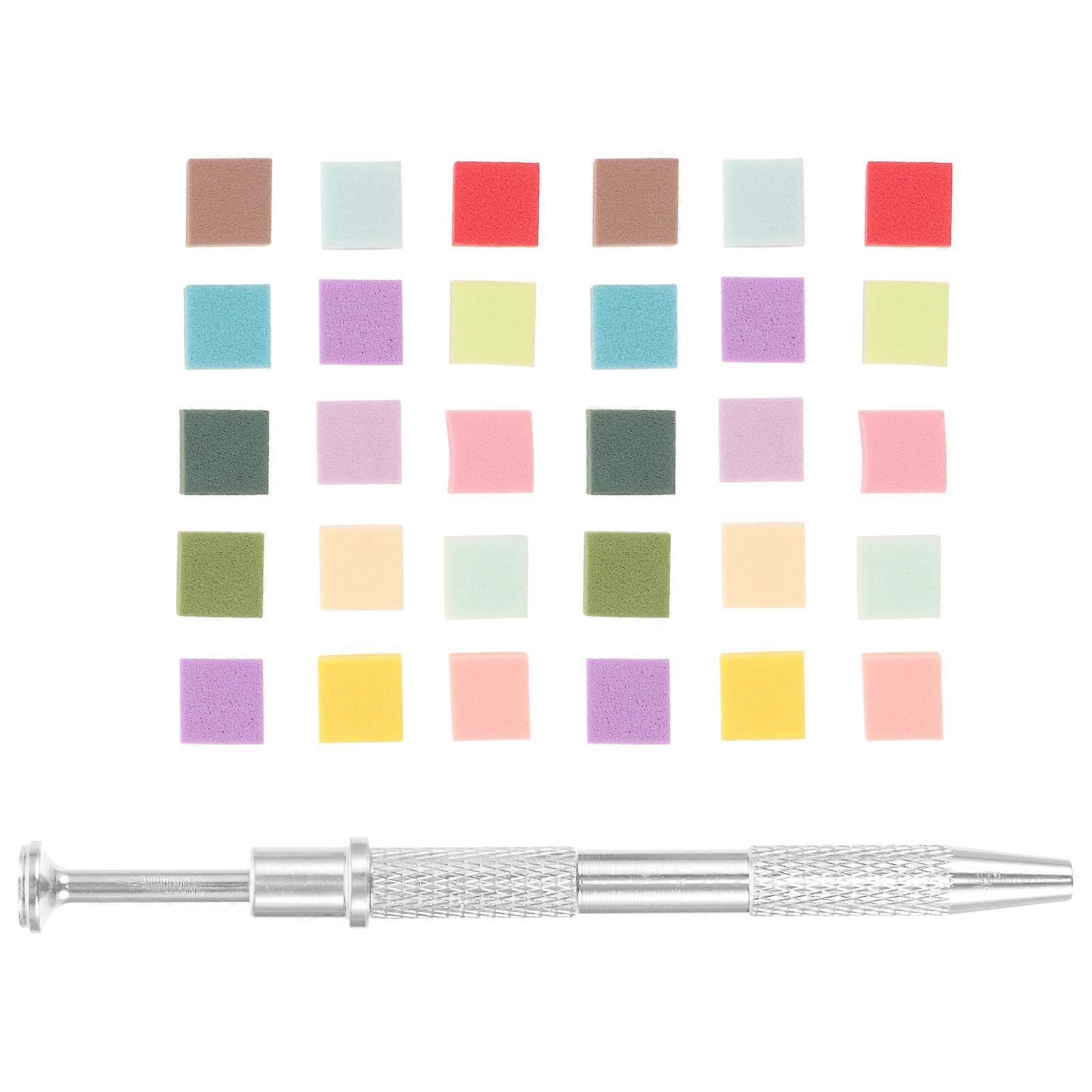 Nail Art Sponges For Makeup Application White .50X1.00X1.00cm Size Highlighting Function 1 Set