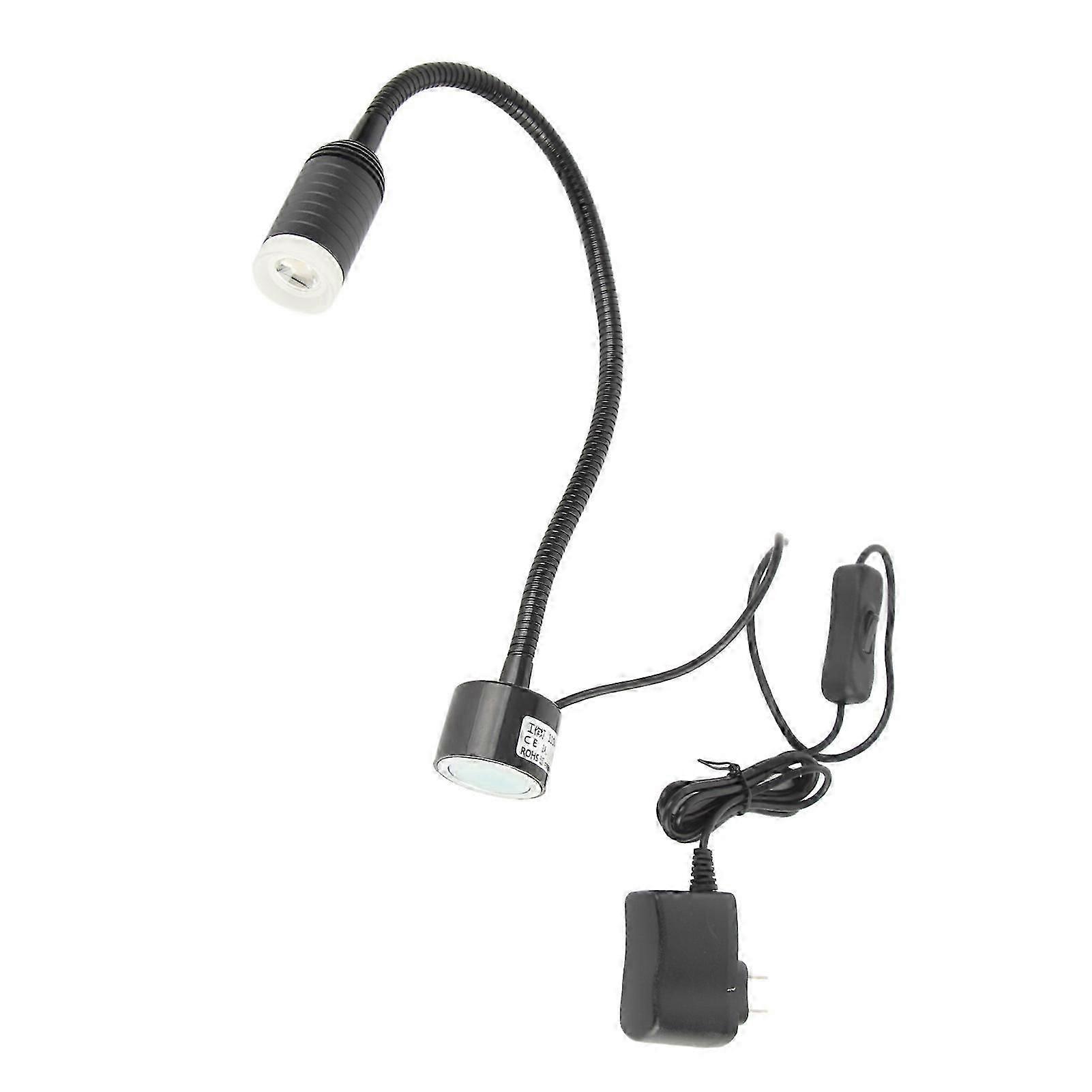 LED Adjustable Gooseneck Work Light Magnetic Base Flexible CNC Milling Sewing Machine Lamp 5W 110-220V Repair Light for Machine Tool
