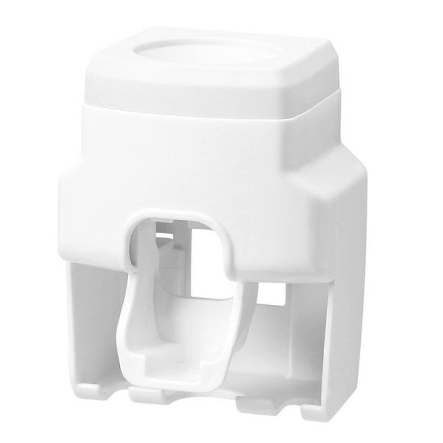 Automatic Toothpaste Dispenser with Removable Wall Mount Toothbrush Holder