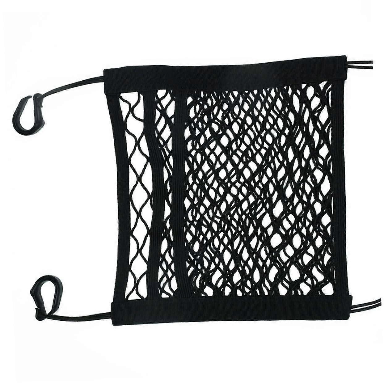 Double Car Seat Storage Net Durable Organizer for Mobile Phones Keys and More for Additional Storage in Vehicle Versatile Use