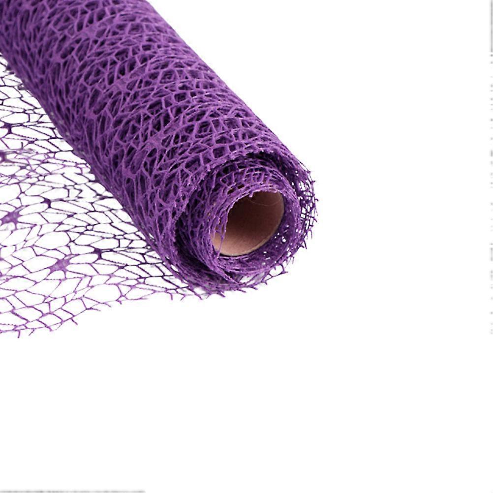 Purple Gauze Jacquard Net for Flower Wrapping and DIY Kids Crafts Suitable for Parties and Decorations 70cm Wide