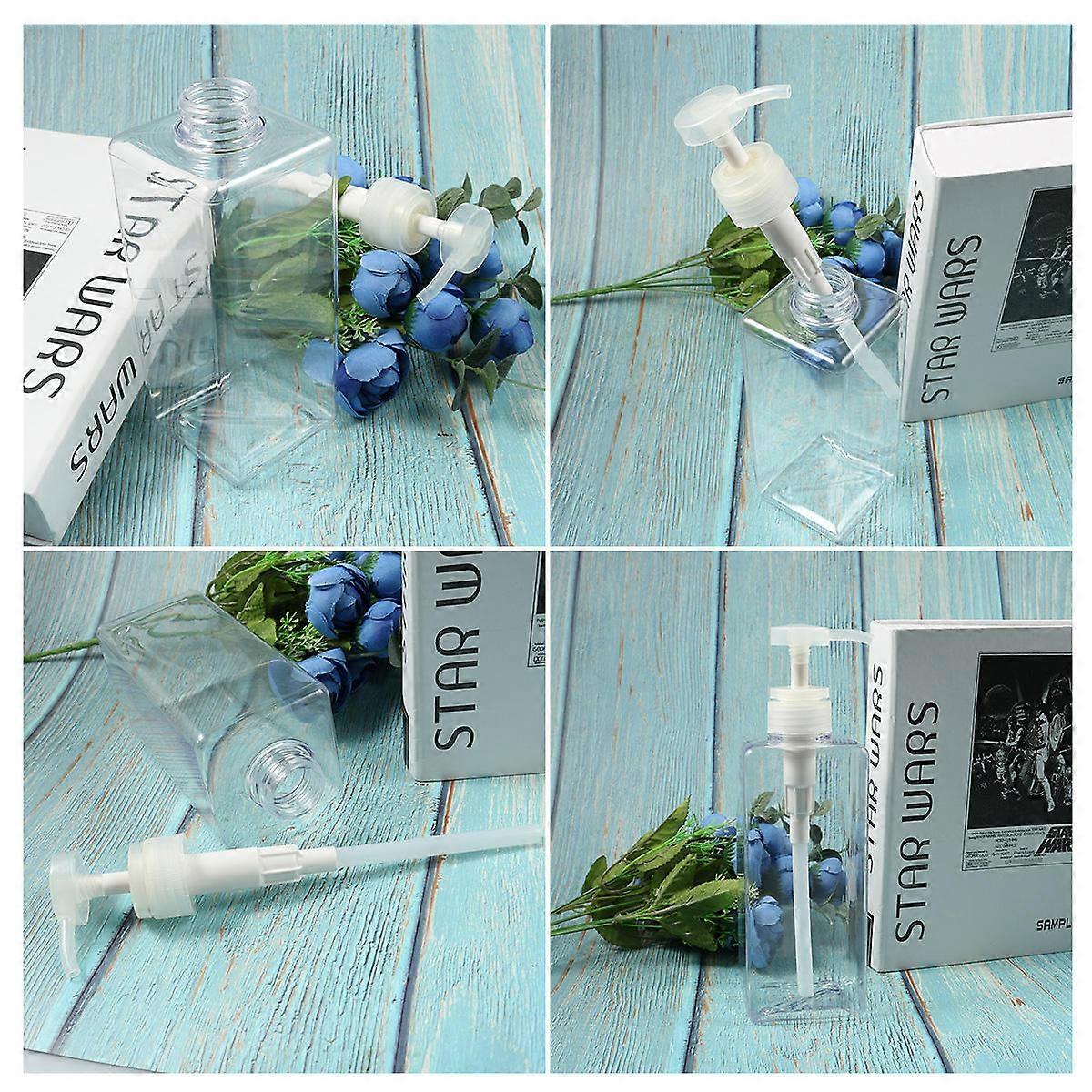 Plastic Pump Bottle for Storage with Large 650ml Capacity Transparent