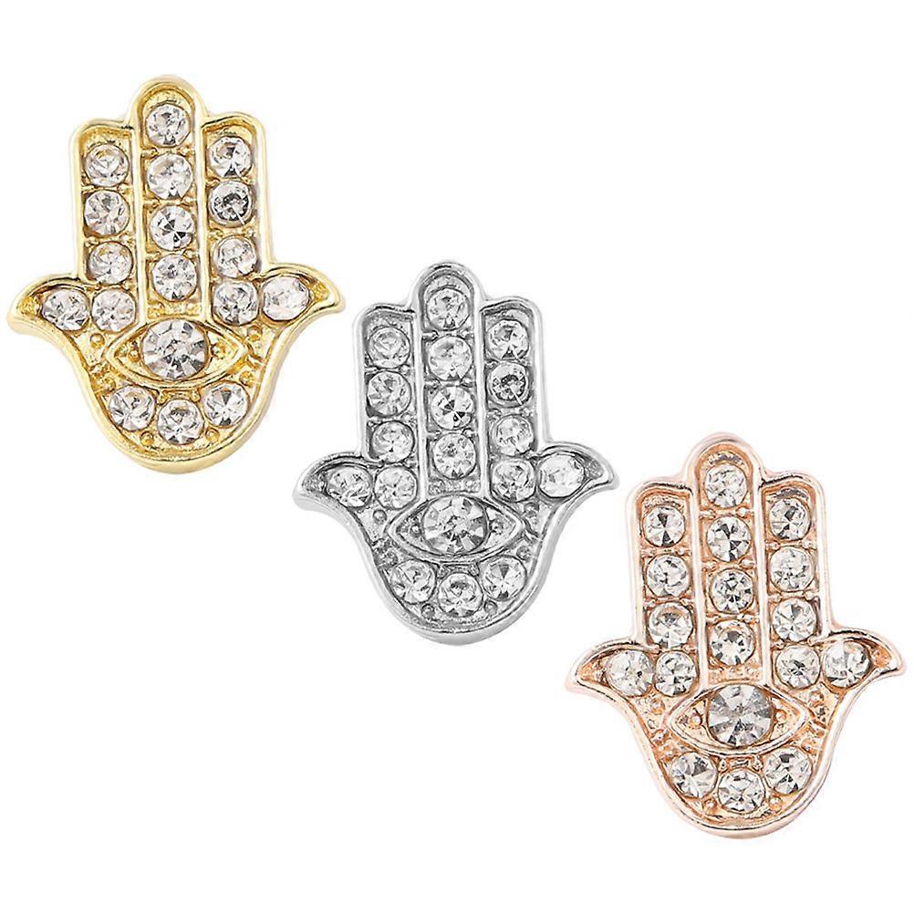 Watch Strap Clasp Replacement Watch Band Buckle Charms for Watchband Easy Installation Assorted Color 3Pcs