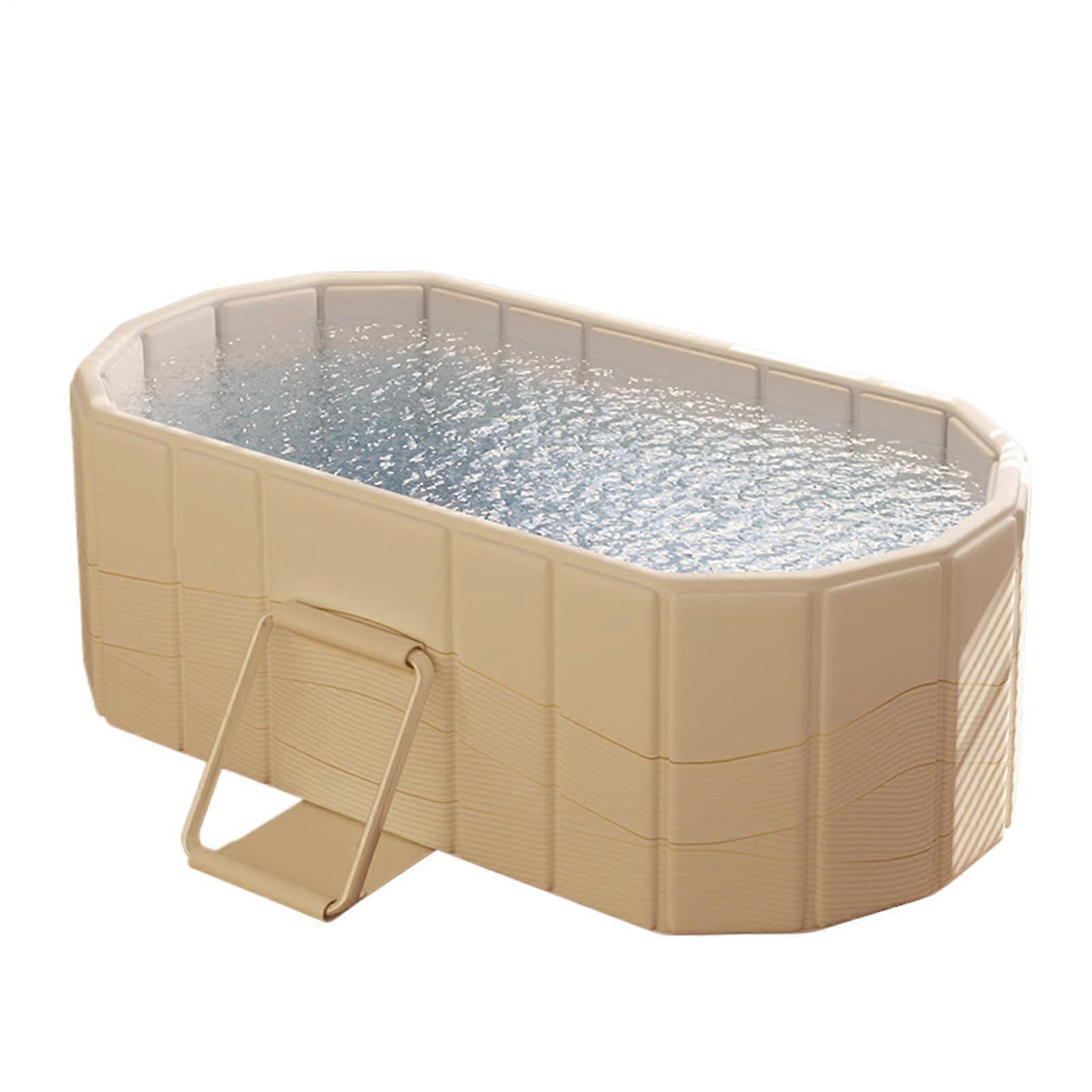 Folding Ice Bath Tub - Insulated Space-Saving Container, Leak-Proof Design, 1.5M Sports Recovery Bath Accessory
