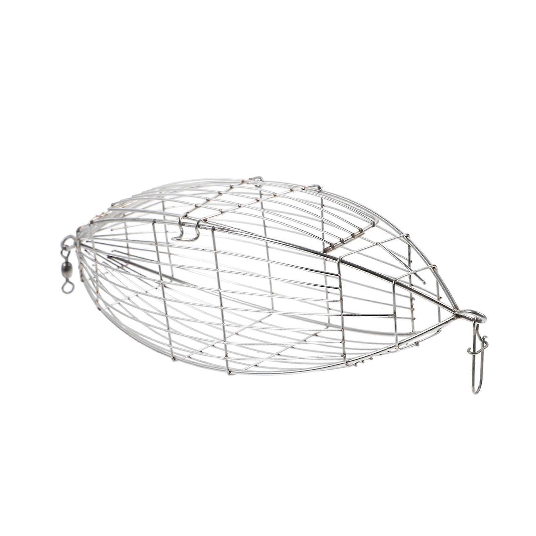 橄榄形诱饵笼鲈鱼喂食器，用于钓鲤鱼不锈钢