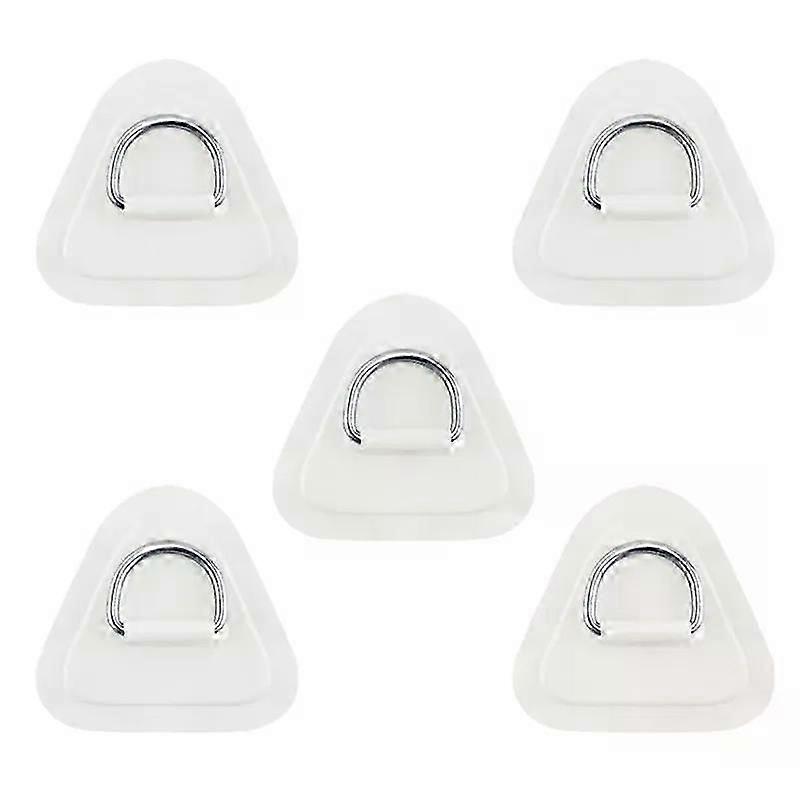 5Pieces Pad/Patch D Rings Fit For PVC Inflatable Boat Canoe Raft Stainless D-Ring Patch Dinghys Kayak Surfboard Paddle Board