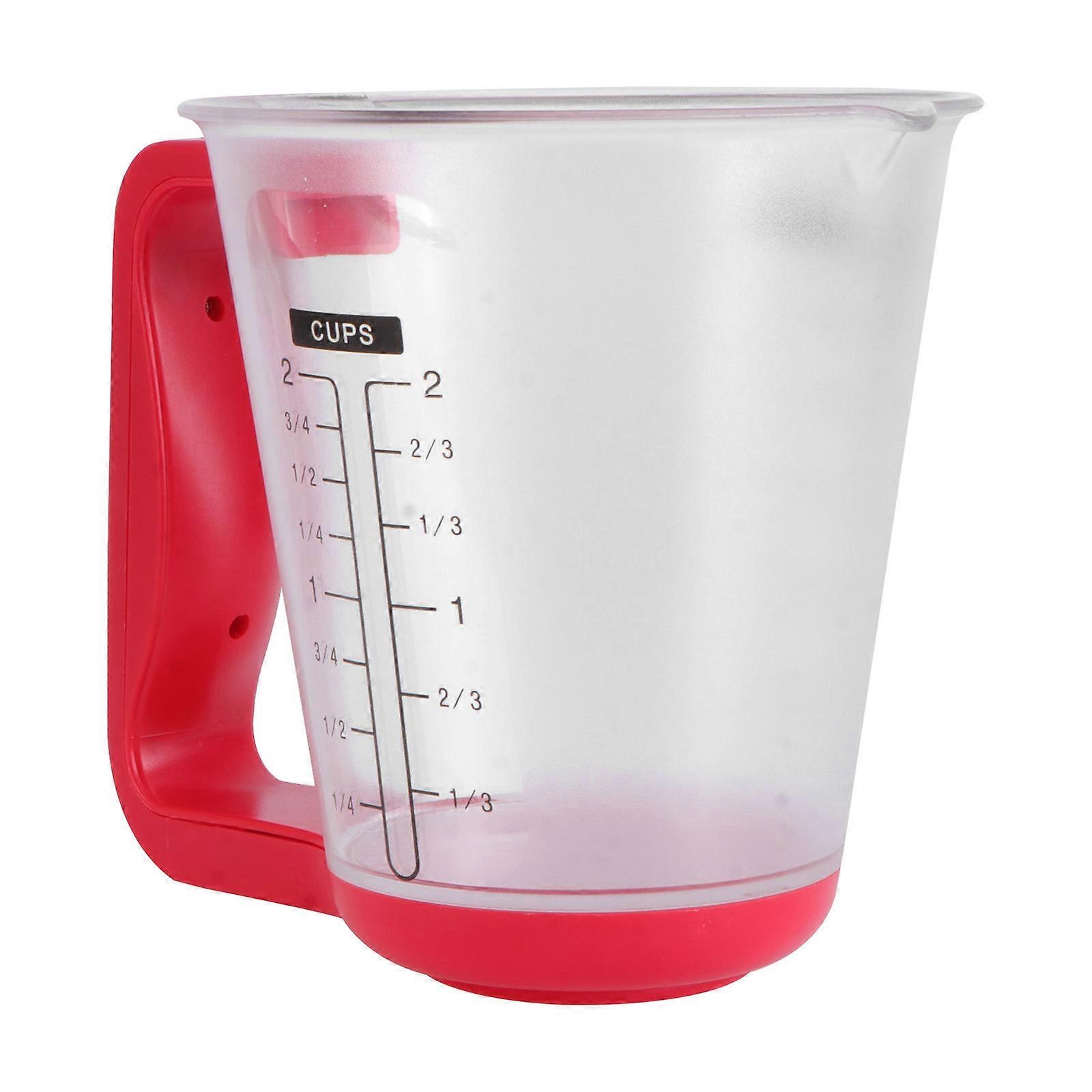 Digital Kitchen Scale 1000g 1g Accuracy for Milk Powder Measuring Red Color Powered by