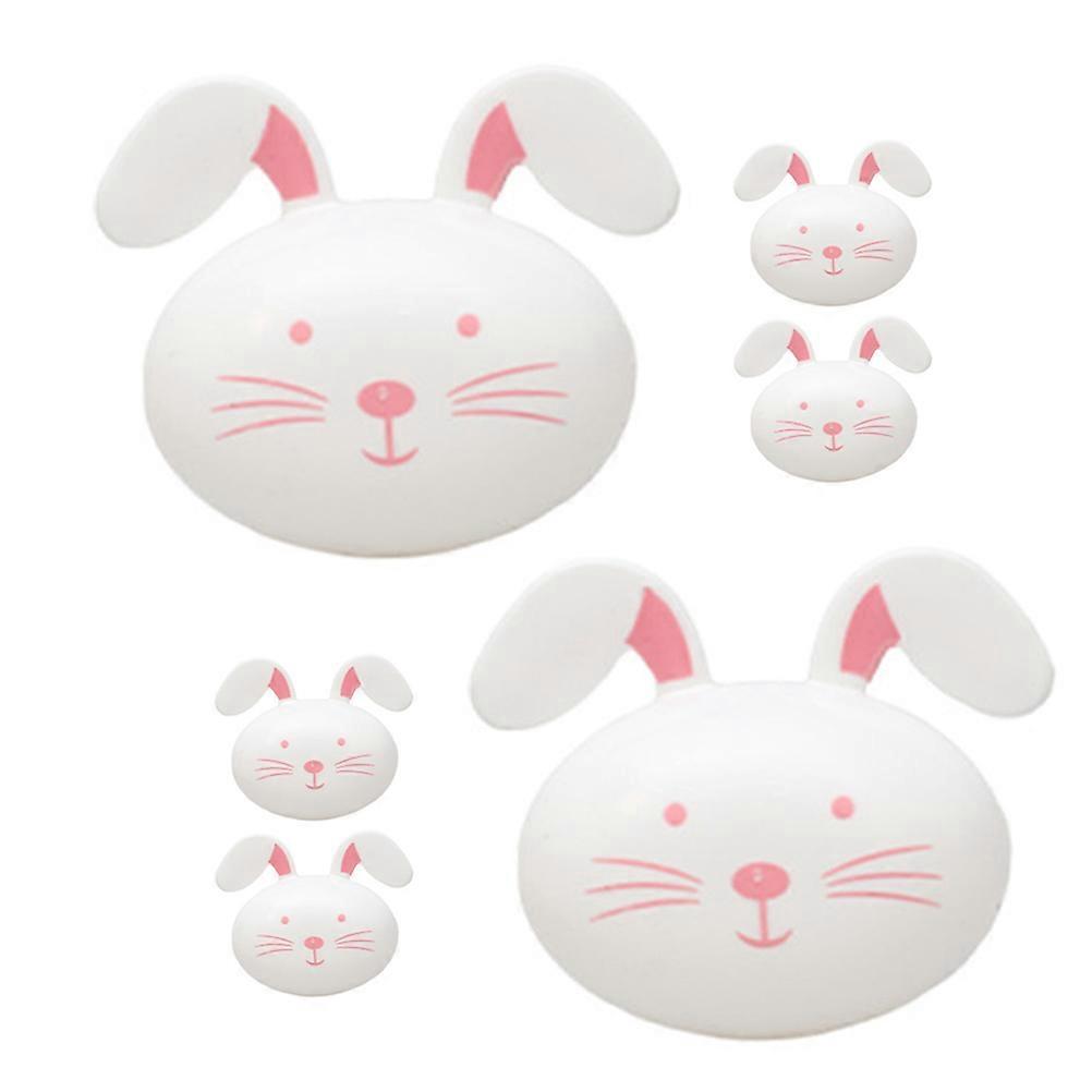 6Pcs Easter Openable Eggs Raffle Balls with Bunny Modeling for Party Game Balls