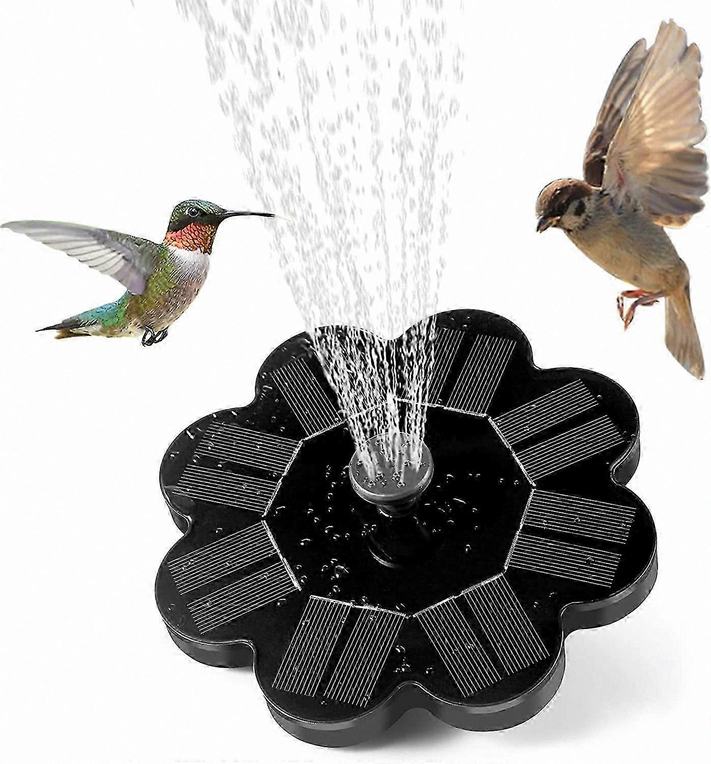 Solar-Powered Floating Fountain for Outdoor Ponds and Gardens with Water Feature Highlights