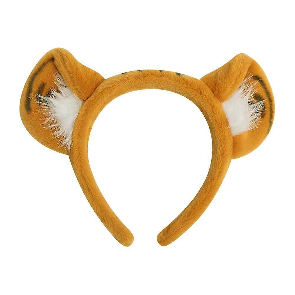 Plush Tiger Ear Headband, Cute Tiger Ears, Animal Ear Headband, Fluffy Ear Headband, Animal Ears, Animal Theme Party Headband, Halloween