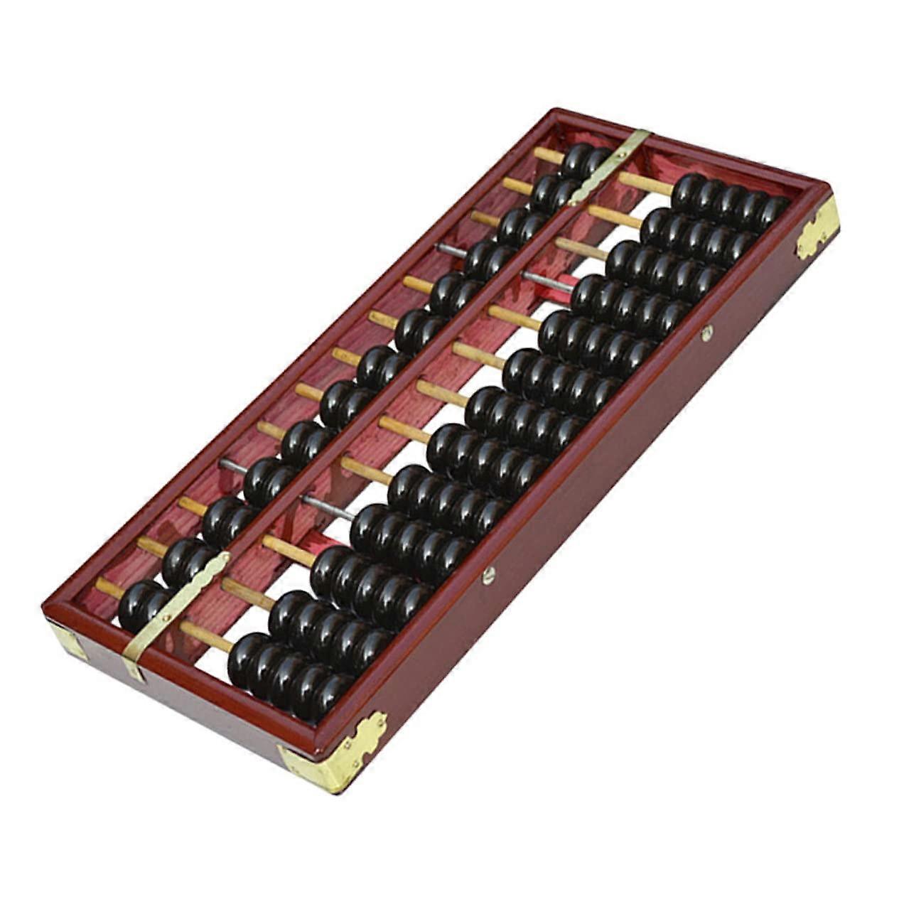 Wood Vintage Math Aid Board Wooden Counting Bead Abacus-Style Learning Toy For Arithmetic Skills Teachers