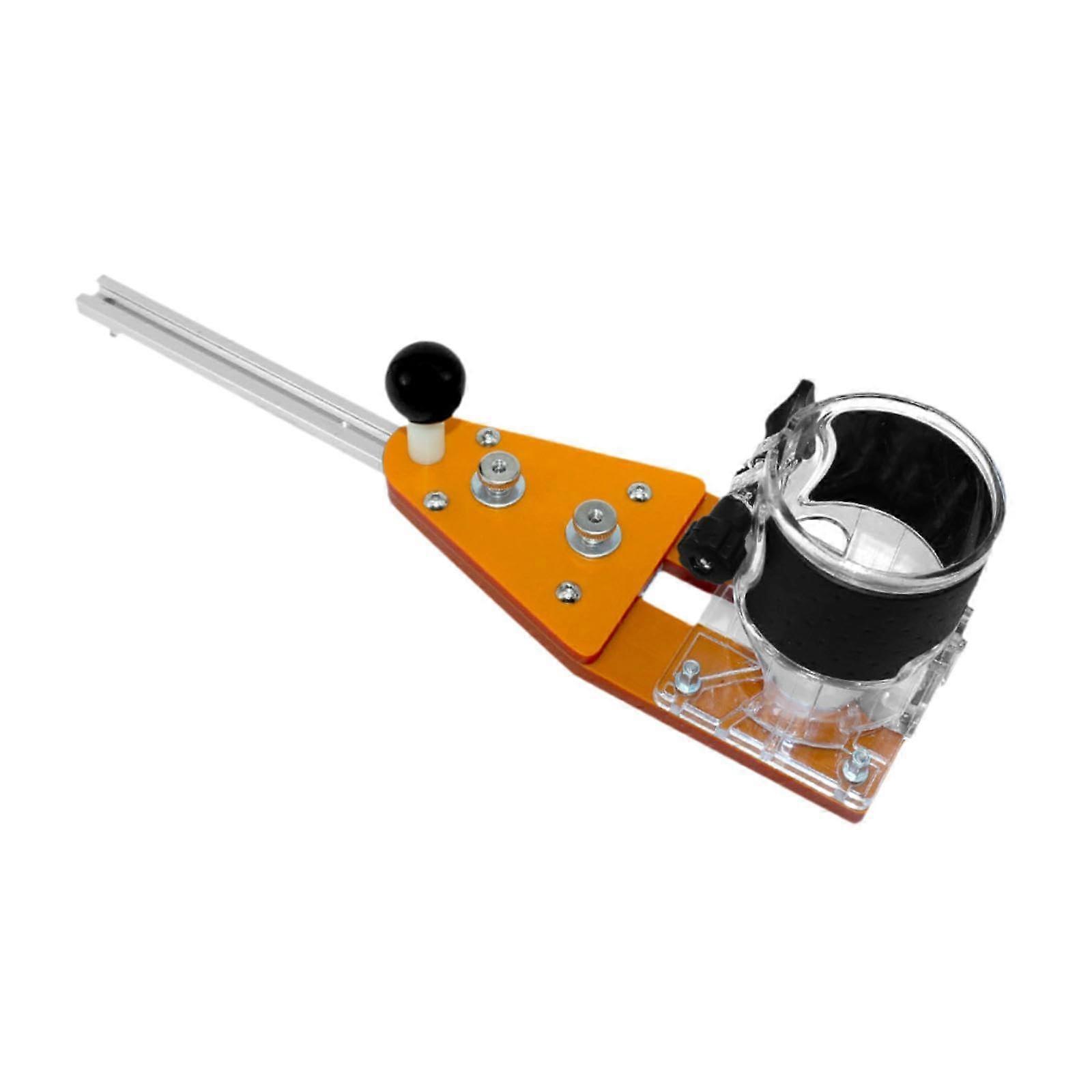 Circular Cutting Gauge With Guide Rail And Clear Cover For Woodworking, 26 cm Guide Rail