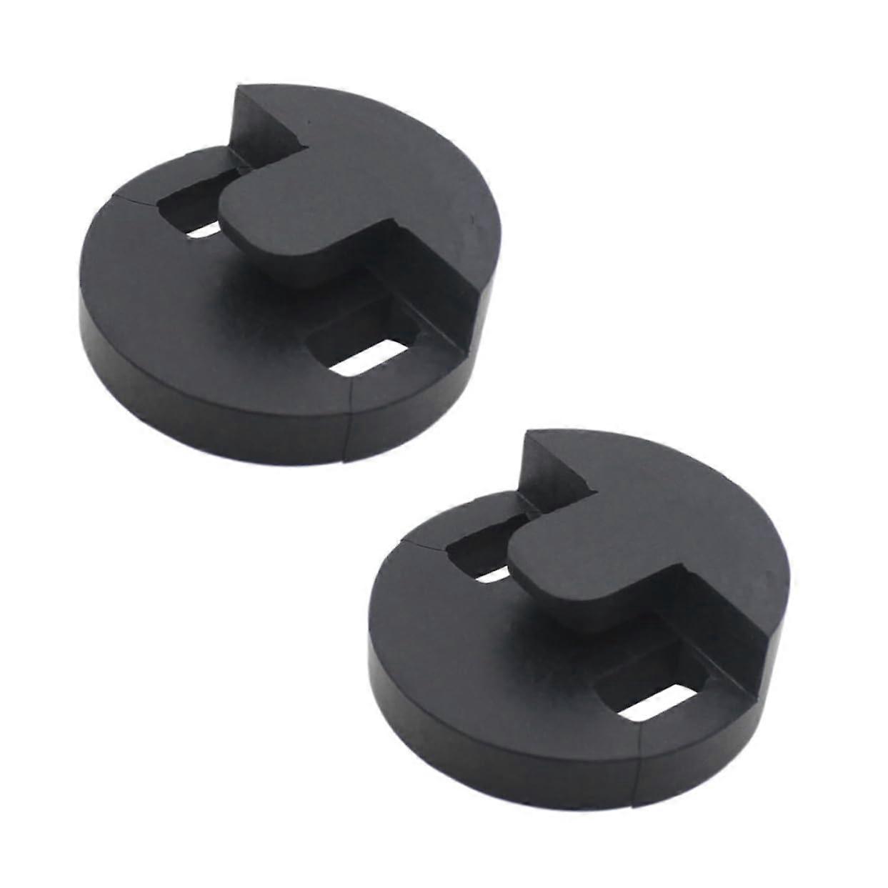 2 Pieces Round Cello Mute Durable Violoncello Black Practice Volume Protects the Bridge and Improves Sound Quality