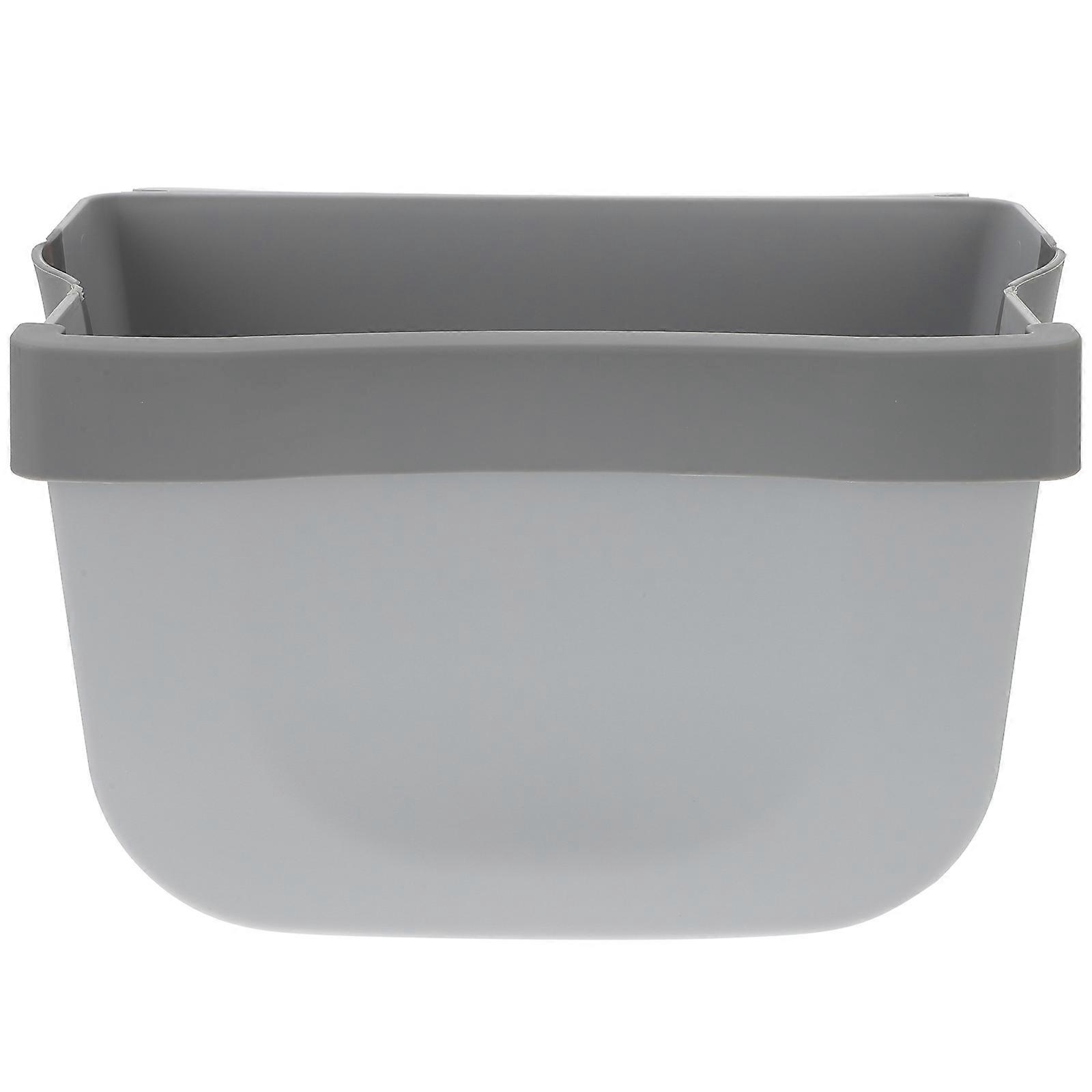 Light Grey Wall-mounted Trash Can Space-saving Foldable Waste Bin For Kitchen Use Trash Disposal 1Pack