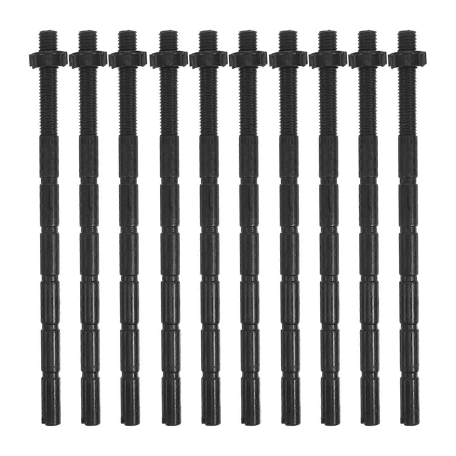 Push Button Rods Universal Toilet Flush System Replacement Extended Length Easy Installation for Water Tanks 10Pcs