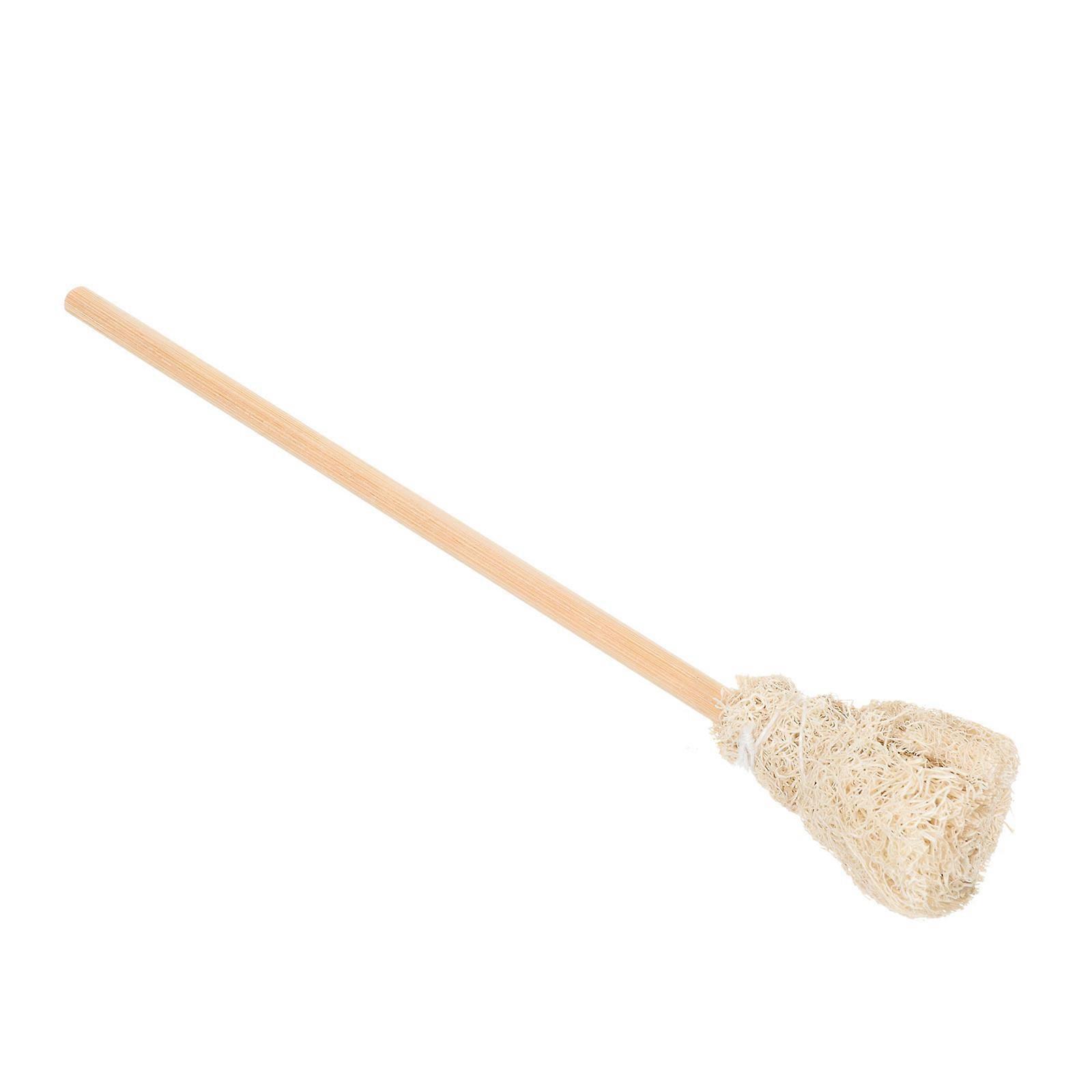 Durable Kitchen Cleaning Brush with Loofah Design Ivory Color Synthetic Material for LongTerm Use 7.5 Inches