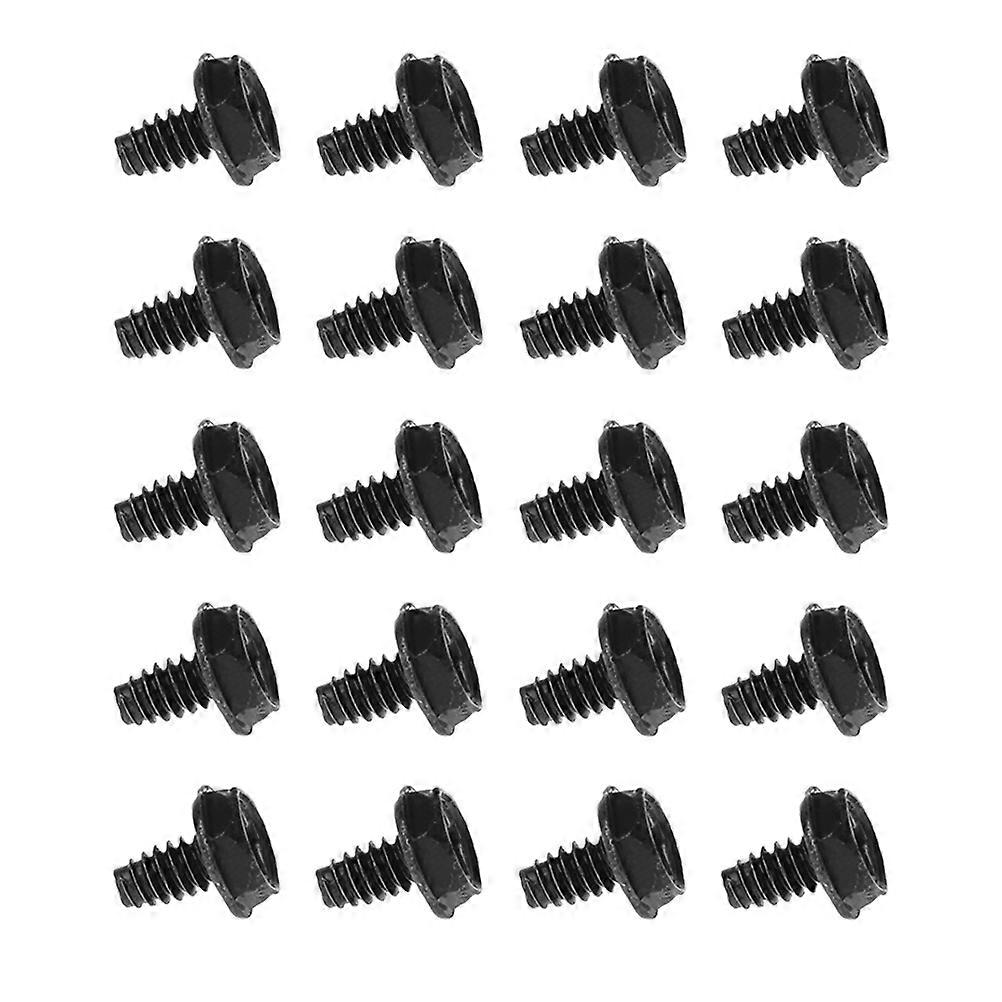 100 Pcs Black Metal PCI Slot Screw Round Head Replacement For Computer Case Accessories Ideal For Building Computer Systems