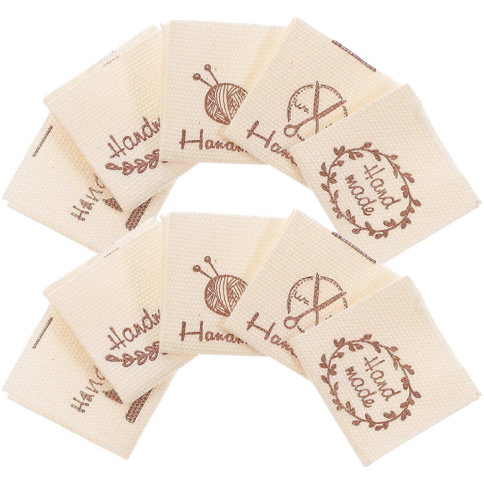 100pcs Handmade Sewing Labels for Knitting and Craft Projects