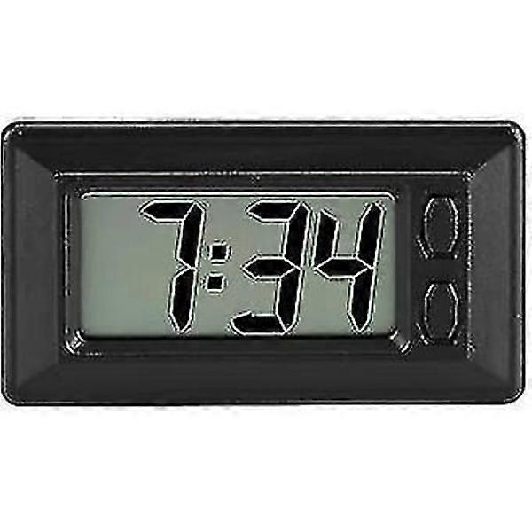Ultra-Thin Electronic Clock with Adhesive Plate LCD Digital Date Time Ca