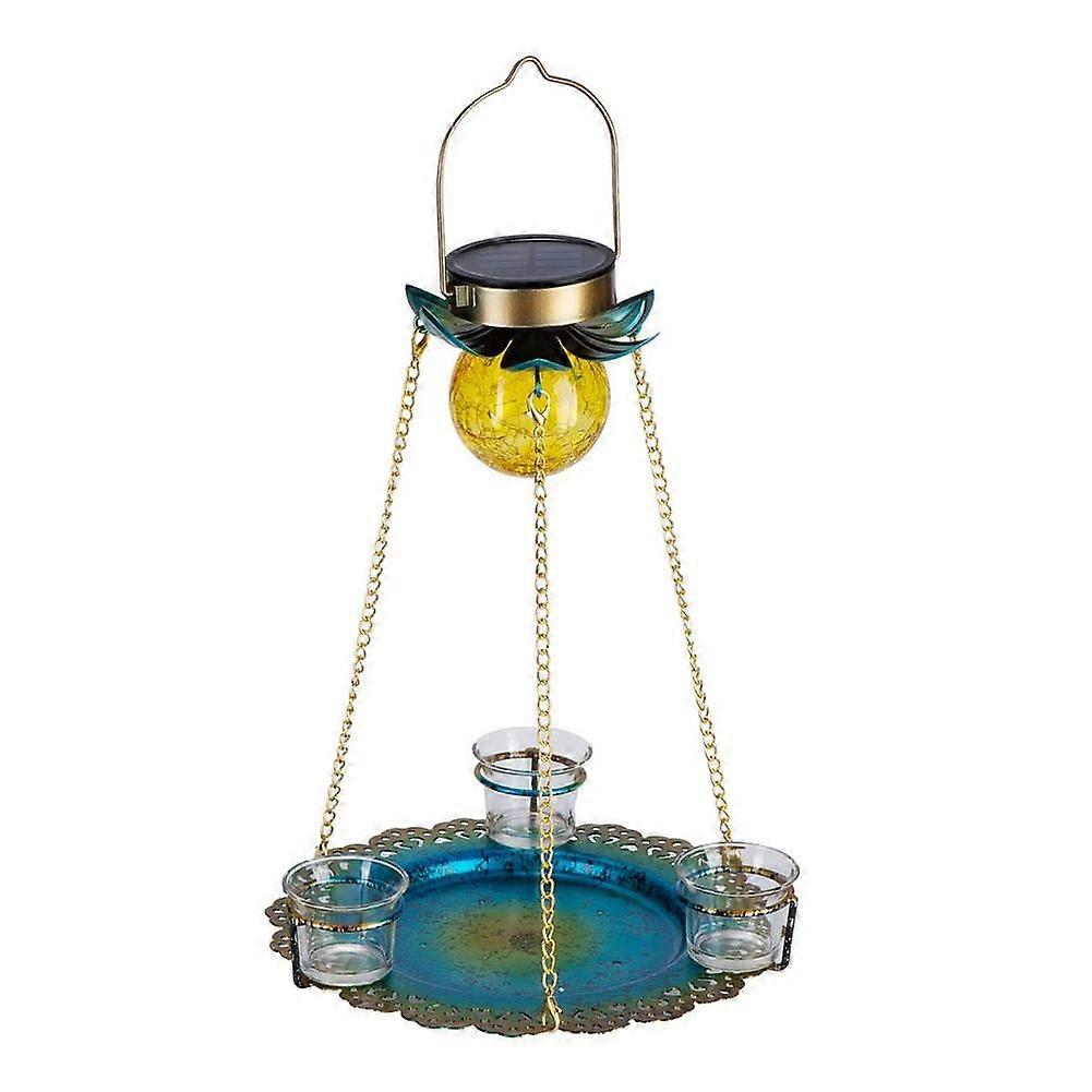 Bird Feeder Bird Feeder Hanging Solar Bird Feeder with LED Light Waterproof Outdoor Garden Decor Indoor Birds Accessories
