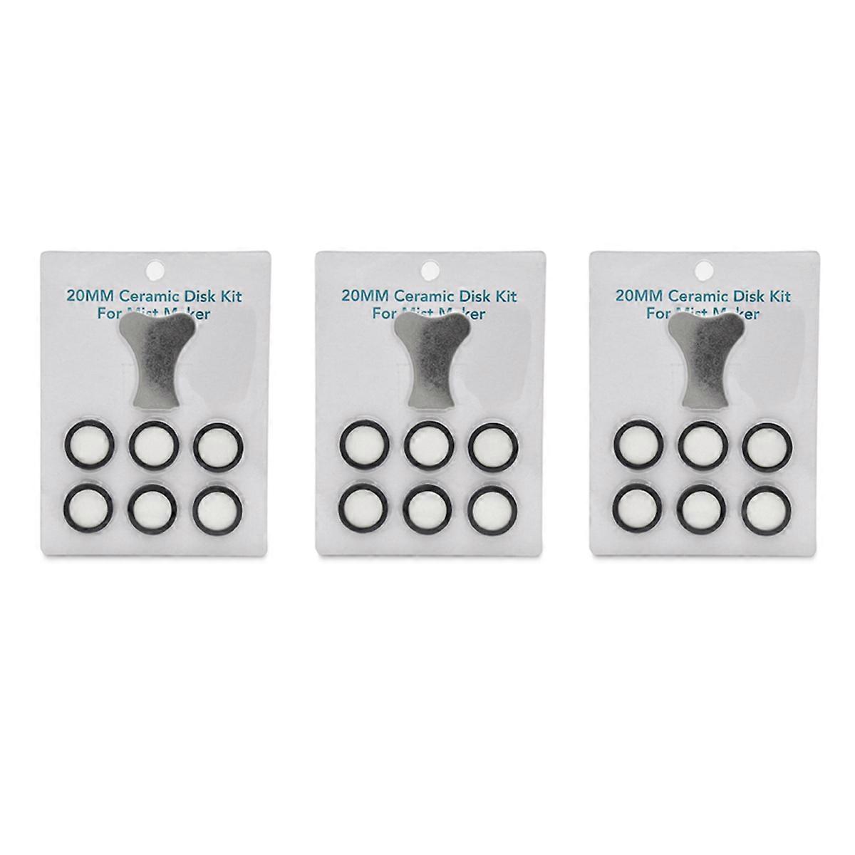 21Pcs Mist Maker Maintenance Kit, Ceramic Disk Ceramic Disk Key Replacement Parts Kits for Fog Machi