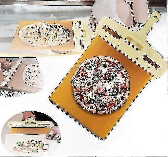 Adjustable Pizza Peel with Sliding Feature for Easy Transfer and Baking