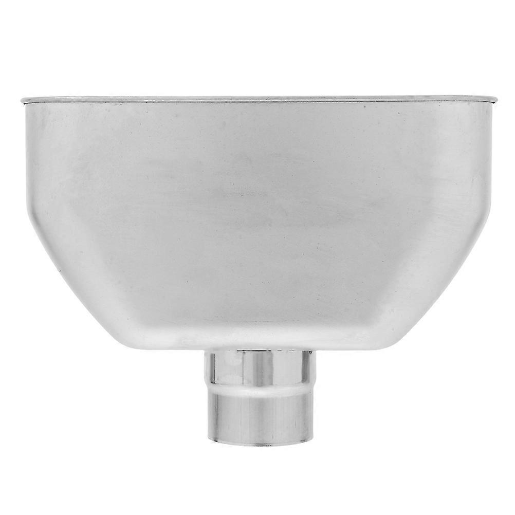 Drainage Funnel Silver Color Downspout Adapter For Outdoor Water Diversion Efficient Rainwater Collection 1Pcs