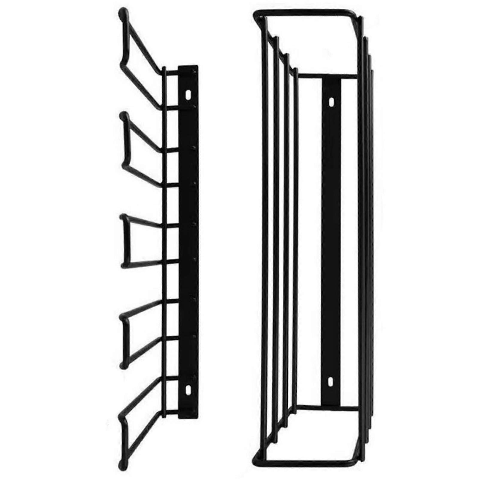 Garage Tool Storage Shelf Model B Double-Layer For Power Tools With Drill Bit Holder, Metal Wall-Mount Organizer