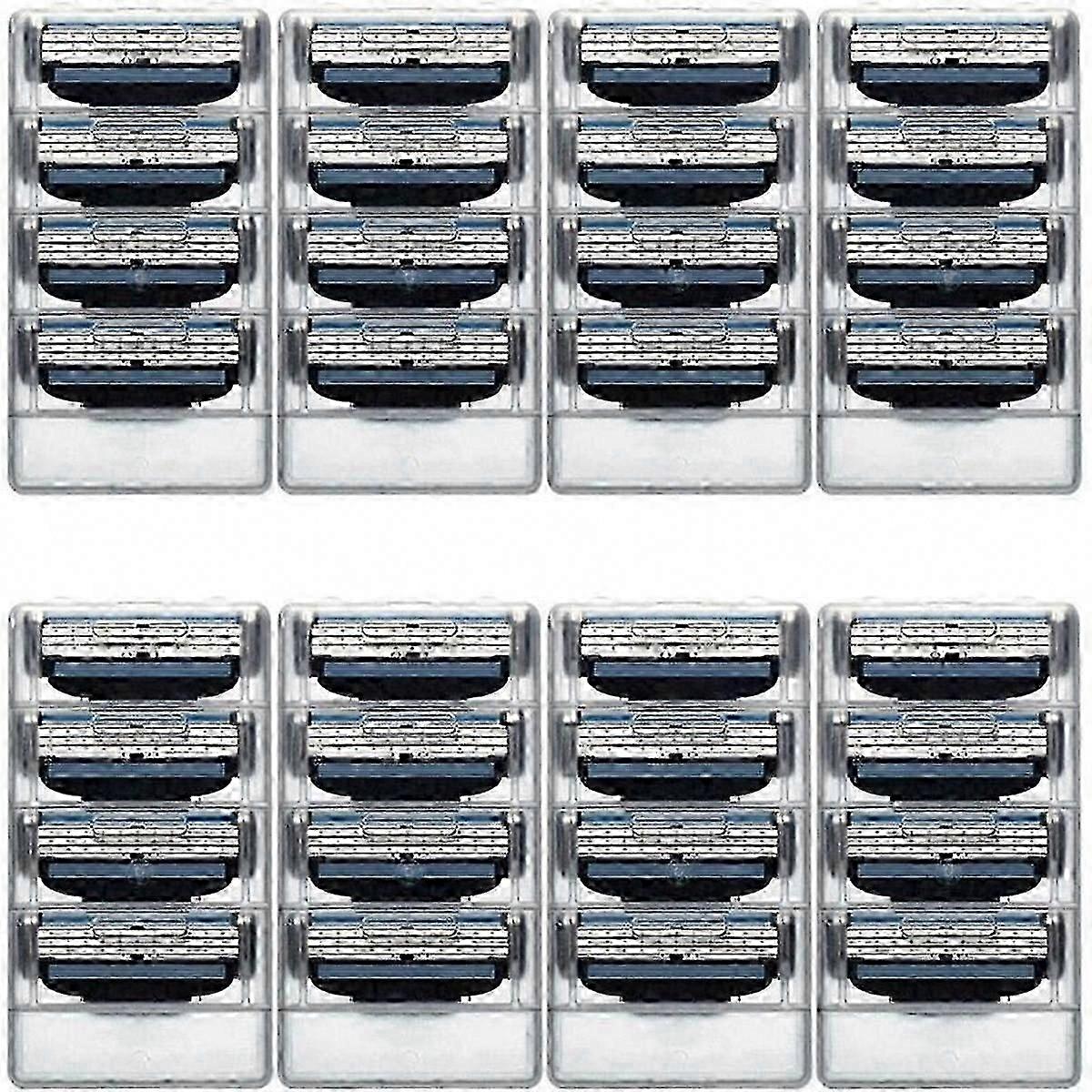 32PCS Mach 3 Razor Blade Refills - Compatible with Manual Razors