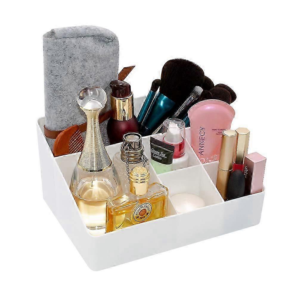 Home organiser Bedside organiser Make-up and display unit - 6 compartments (White)