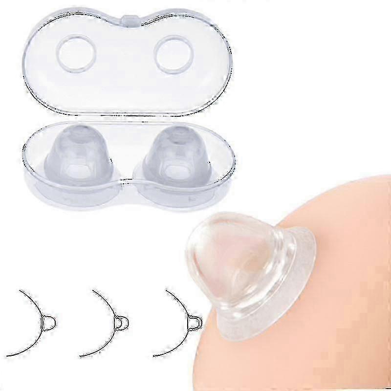 Silicone Nipple Correction Niplette Nipple Shield Sucker Corrector Flat 2pcs Corrector Flat Silicone Nipple Breast Correction