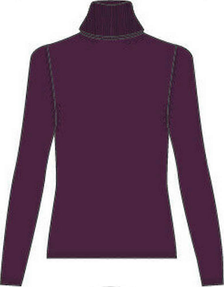 Falke Pull à col roulé en mérinos X-Fine - Vendetta Violet