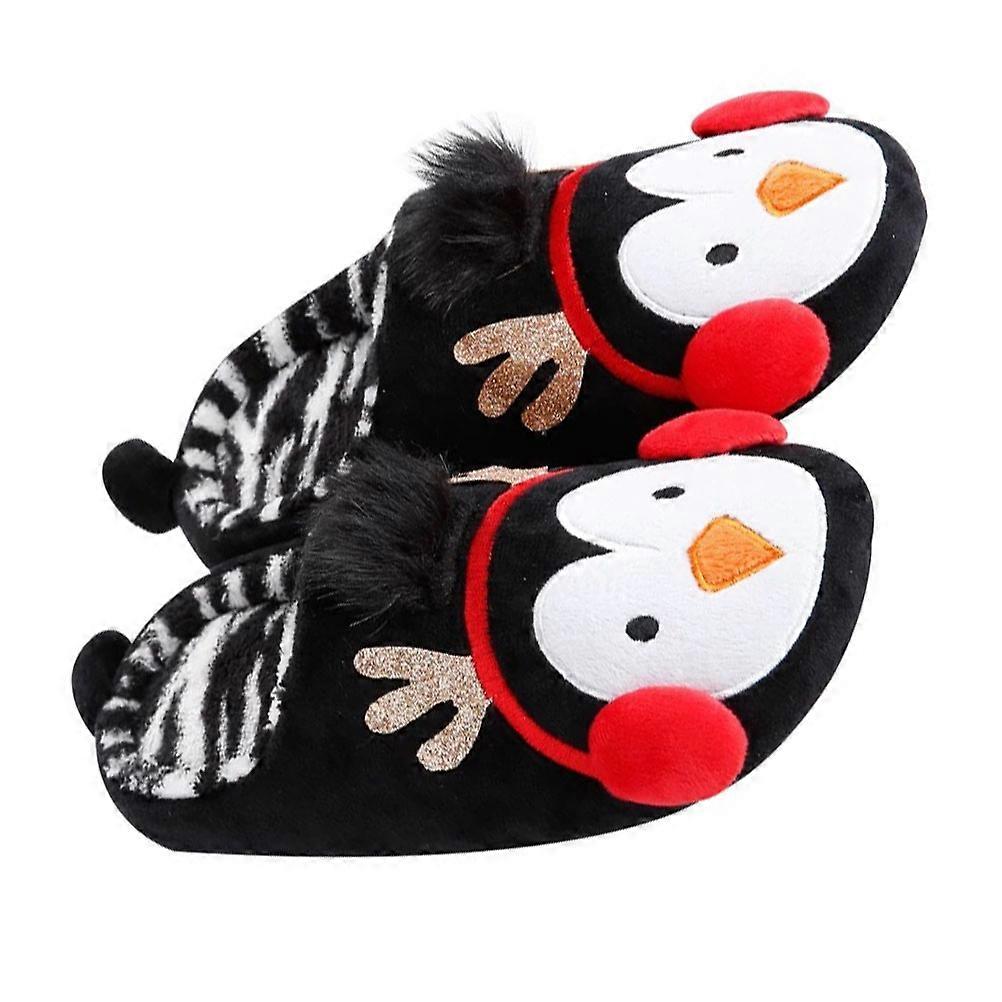 Warm Slippers 1 Pair For Home Indoor In Red Color With Anti-Skidding Function Designed For Men And Women
