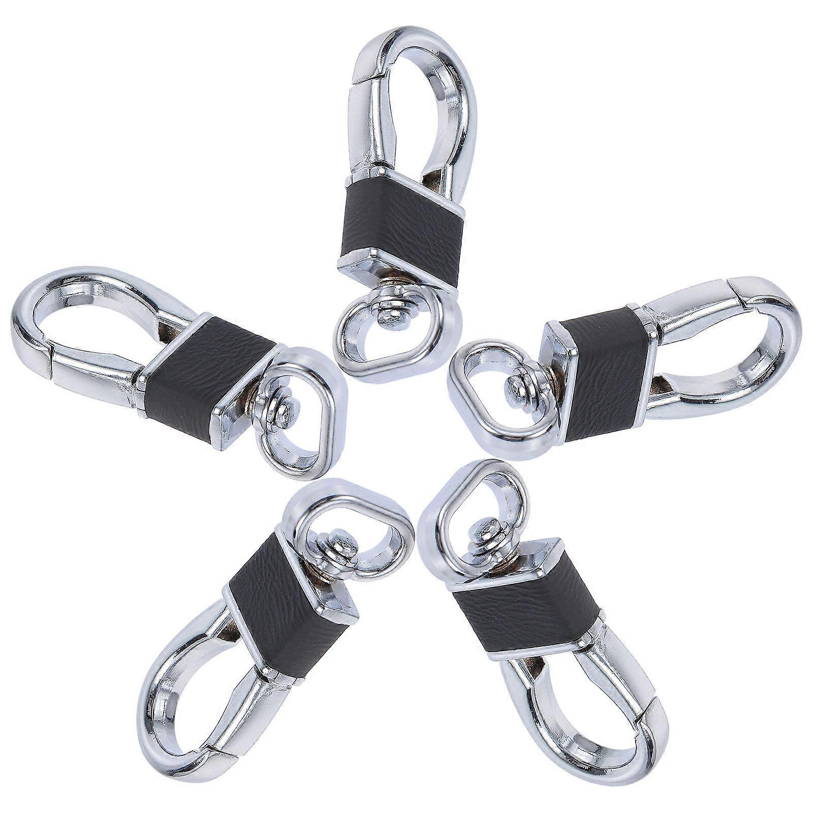 5PCS Durable Metal Snap Hooks for DIY Crafts, Handbags, Keychains, Pet Leashes & Beading Projects   Premium Quality Claw Clasps, No Size/Color