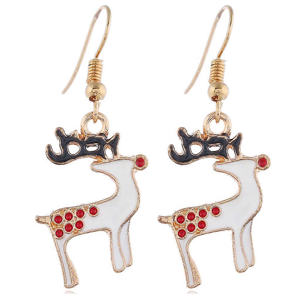 Decorative Jewelry Set Featuring Cartoon Elk Themed Components Perfect For Christmas Parties And Holidays 1 Set