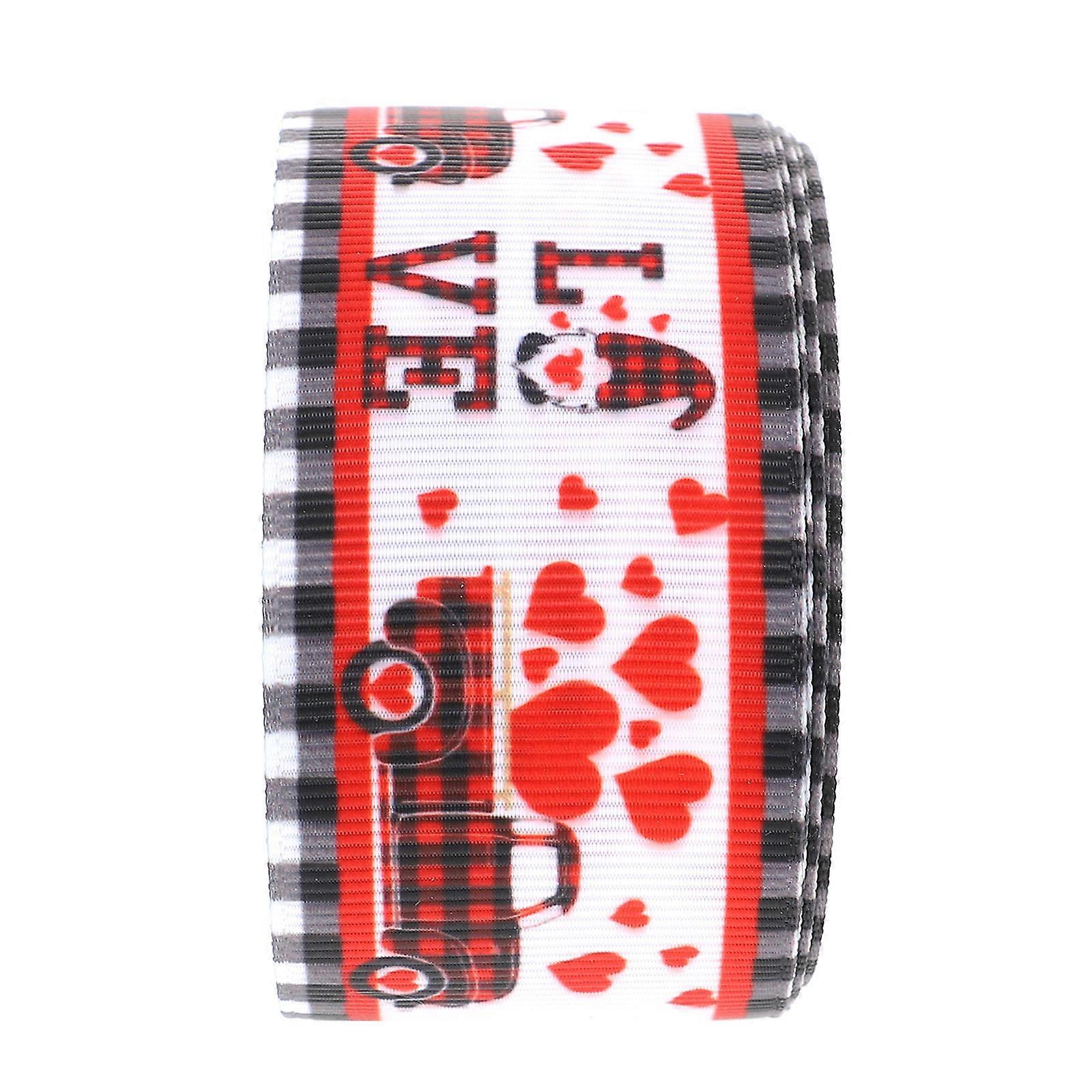Craft Enthusiasts Valentine’s Day Ribbon 1 Roll for Gift Wrapping Romantic Decor DIY Bowknot Decoration
