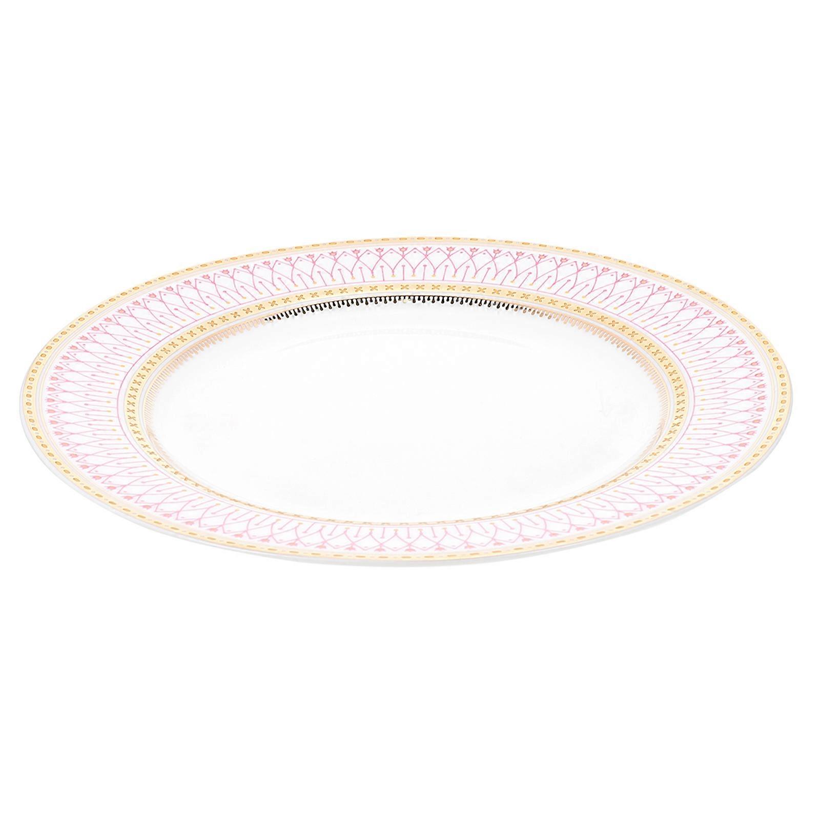 Multi-Function Food Tray Ceramic Serving Plate Serves As Dessert Plate Ideal For Family Gatherings 8 Inches Assorted Color 1Pcs