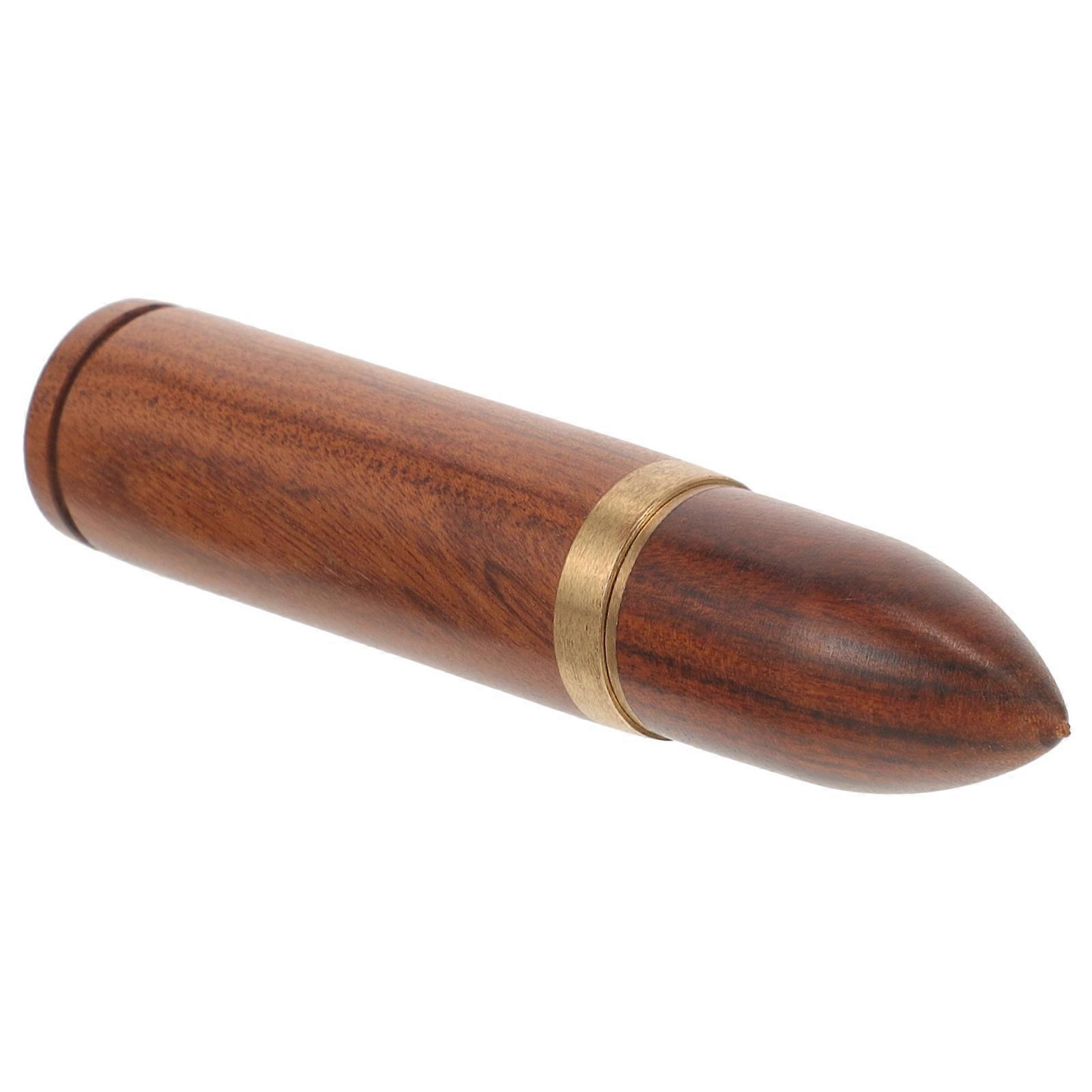 Wooden Needle Case for Sewing and Knitting with Large Capacity and Smooth Finish Brown